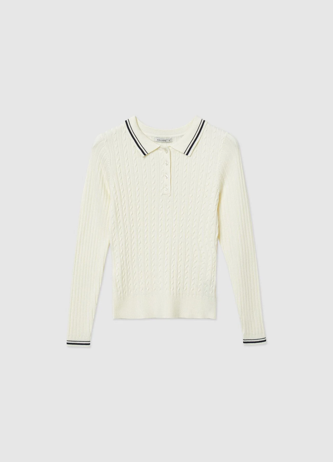Maglia polo a trecce - Image 6