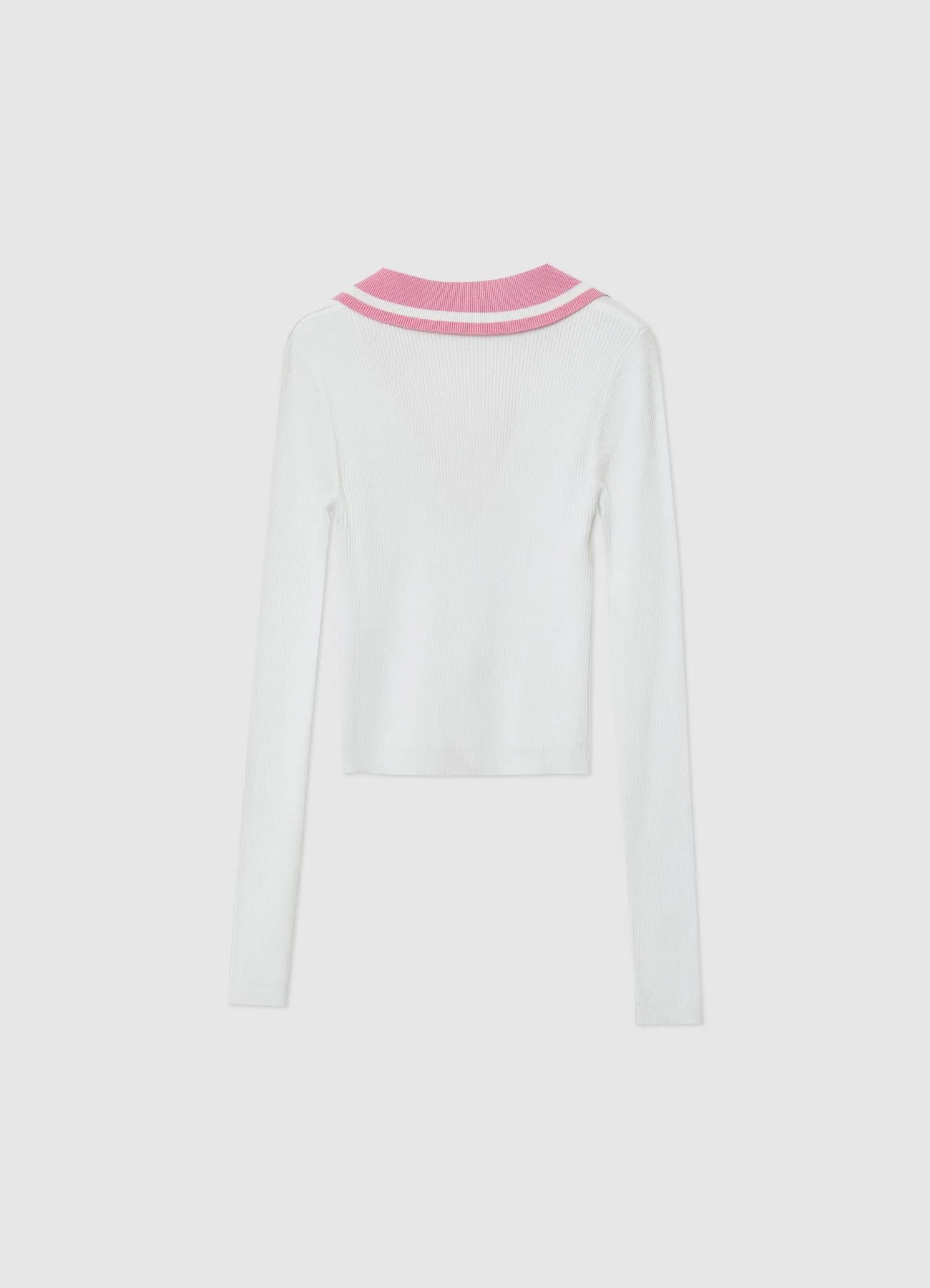Maglia polo con zip e profili a contrasto - Image 2
