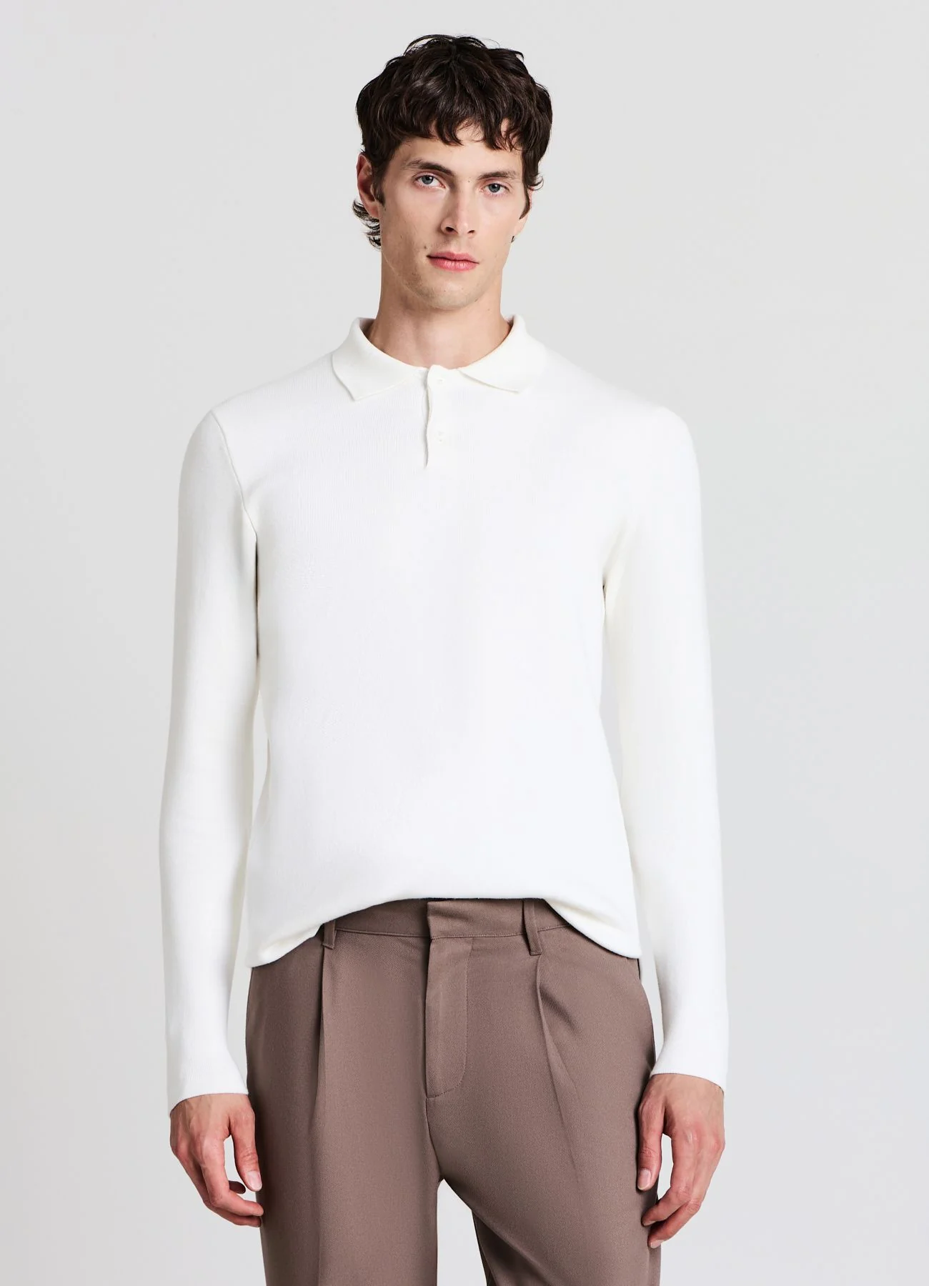 Maglia polo in maglia