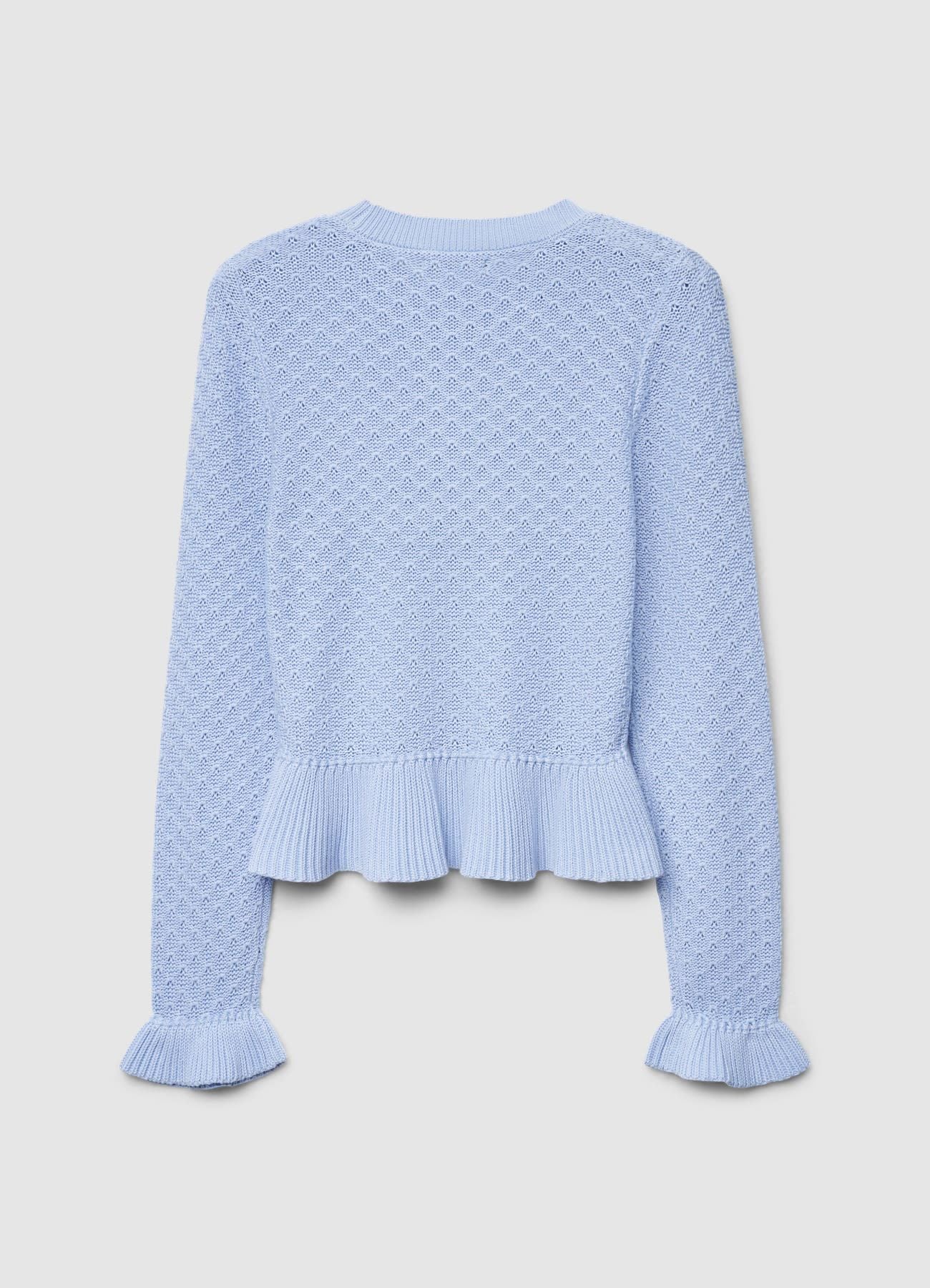 Maglia tessuto pointelle con balze - Image 6