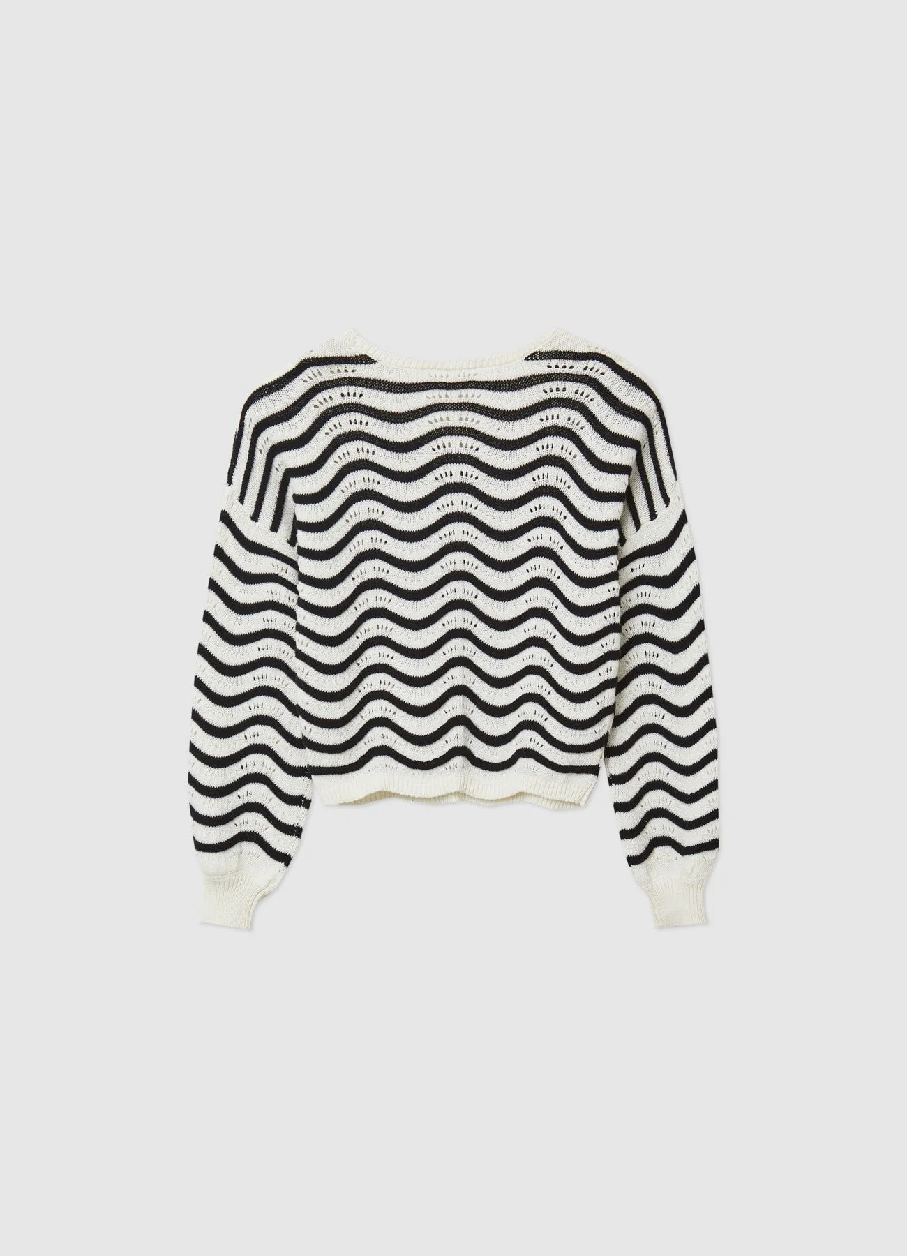 Maglia traforata a righe - Image 6