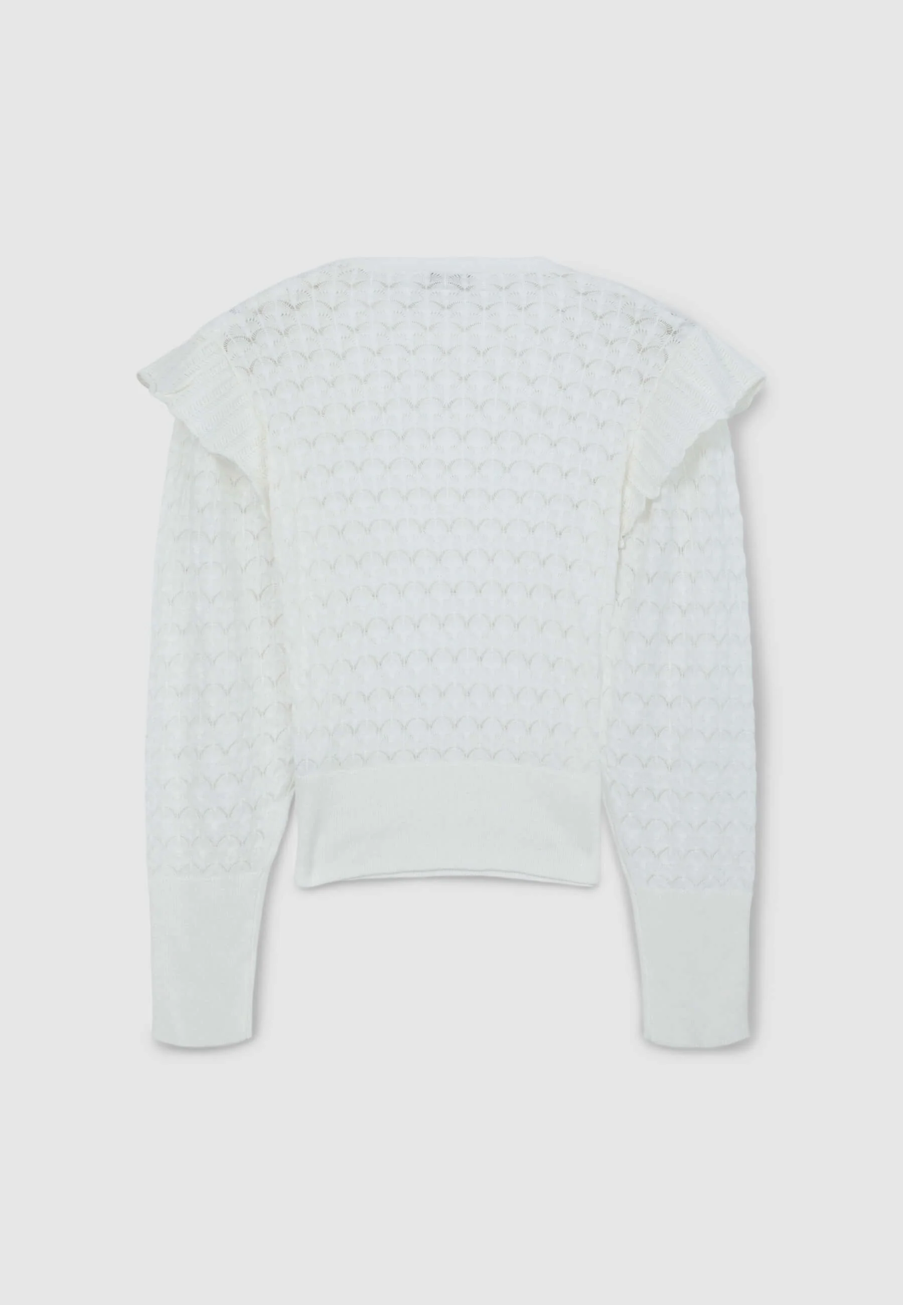 Maglia traforata con volants - Image 6