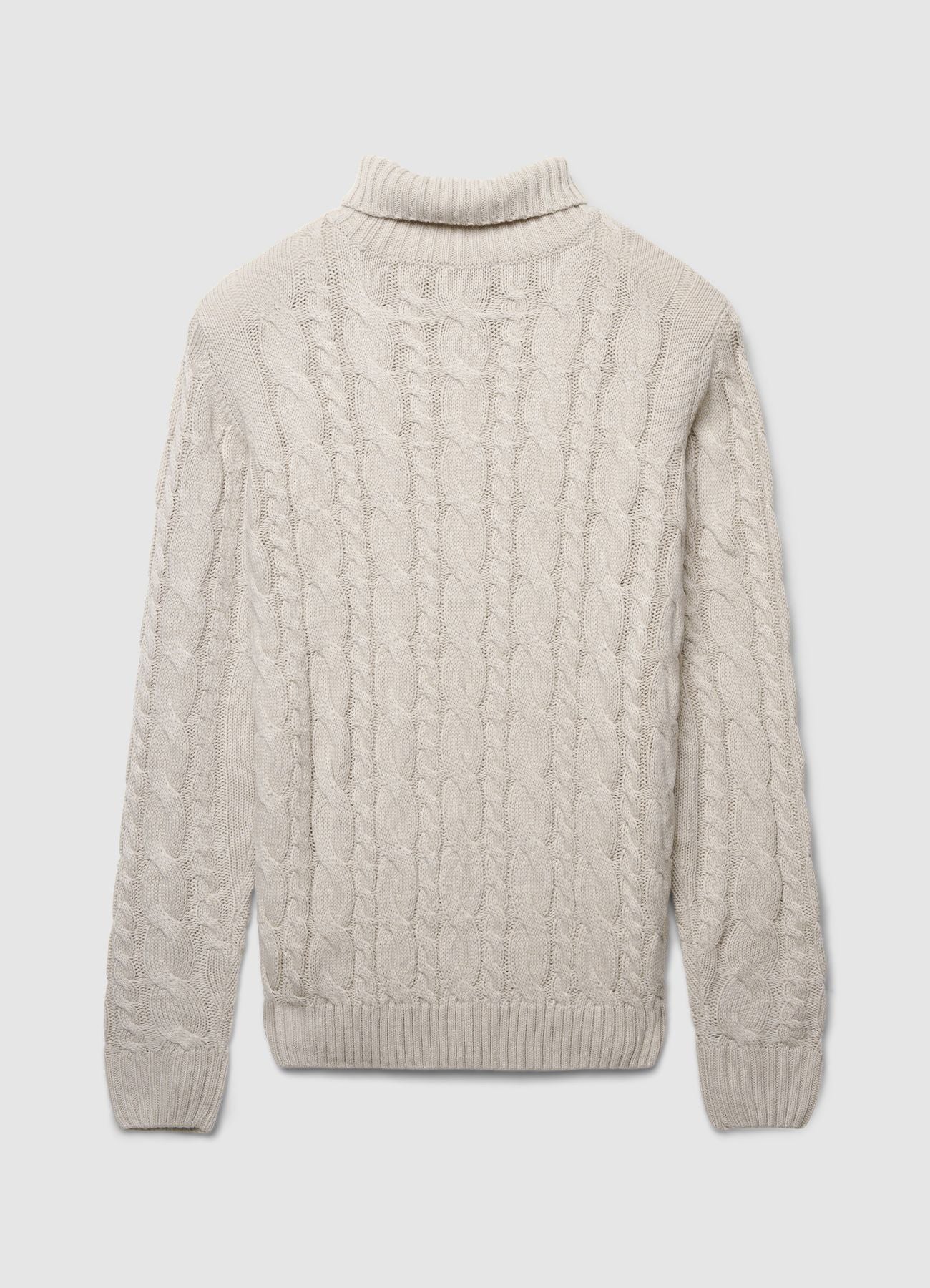 Maglione dolcevita con trecce - Image 5