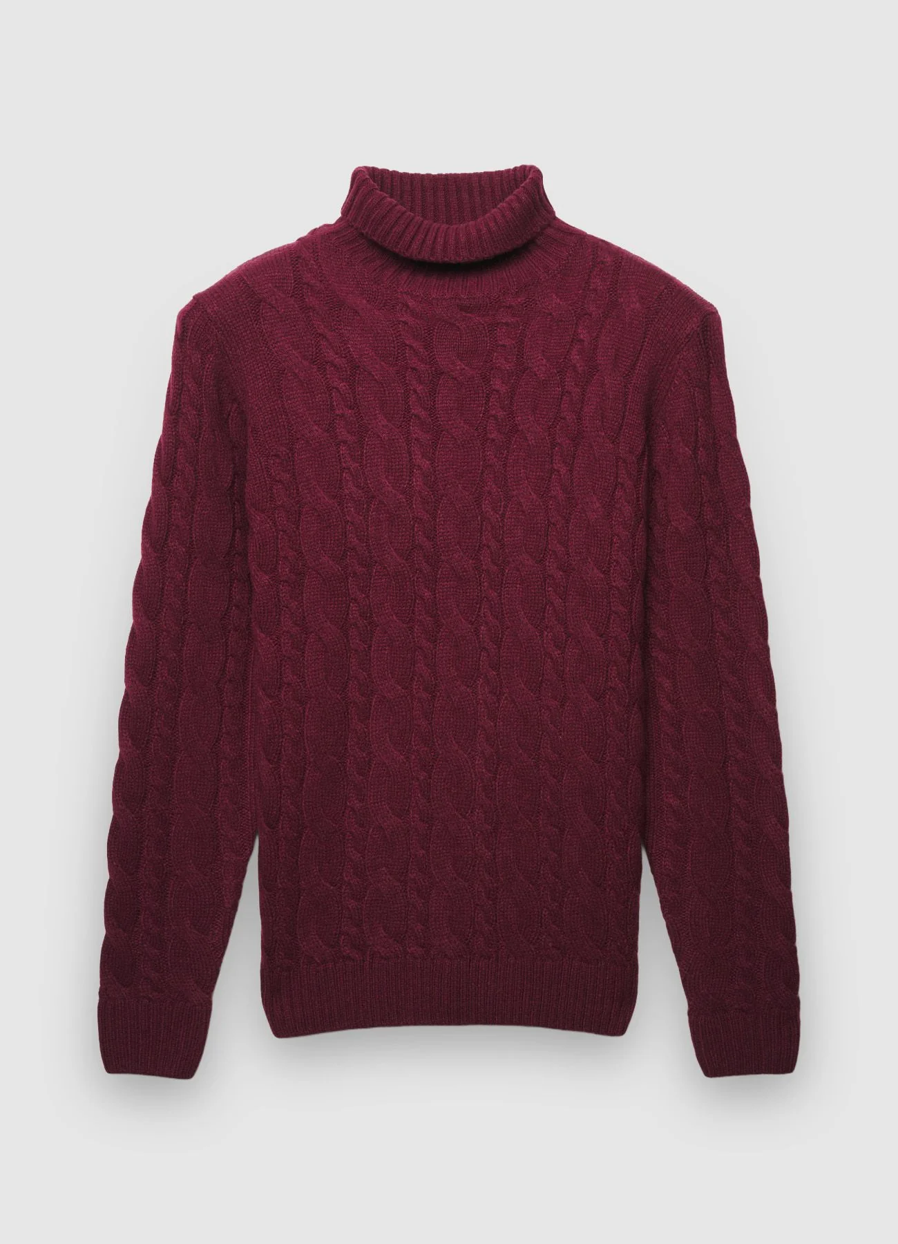 Maglione dolcevita con trecce - Image 5