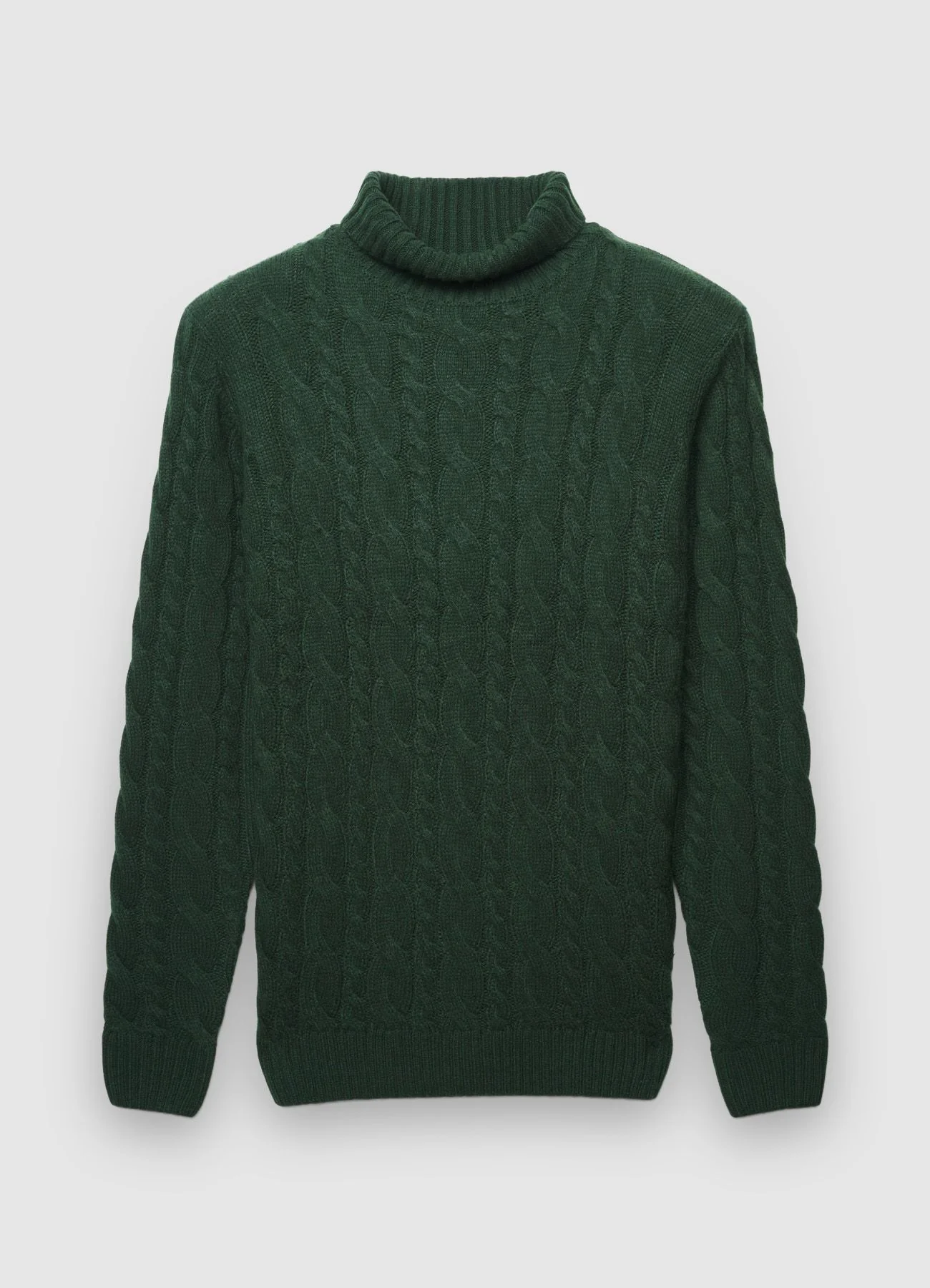 Maglione dolcevita con trecce - Image 6