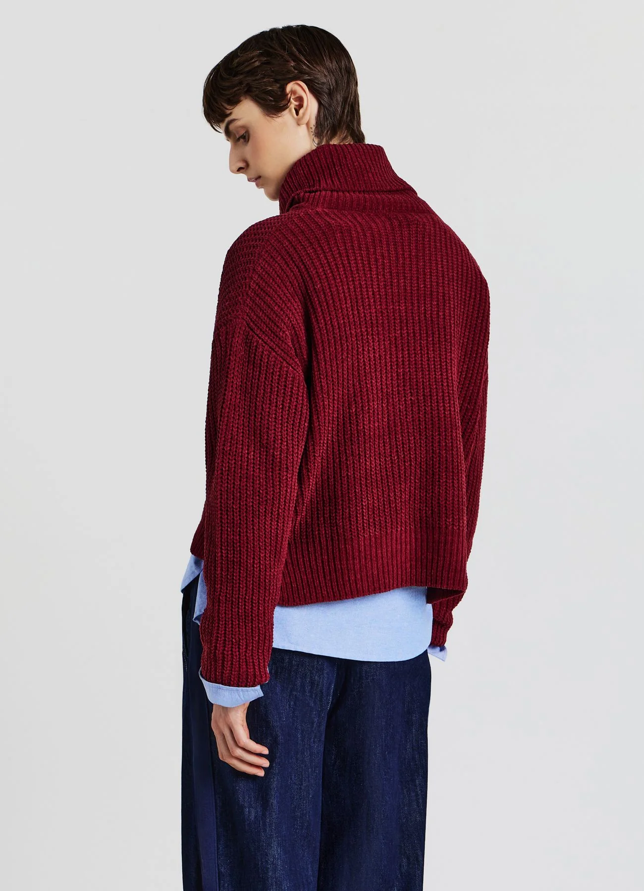Maglione dolcevita tinta unita - Image 2