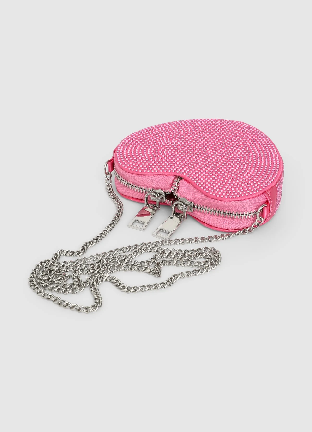 Mini bag a cuore con strass - Image 2