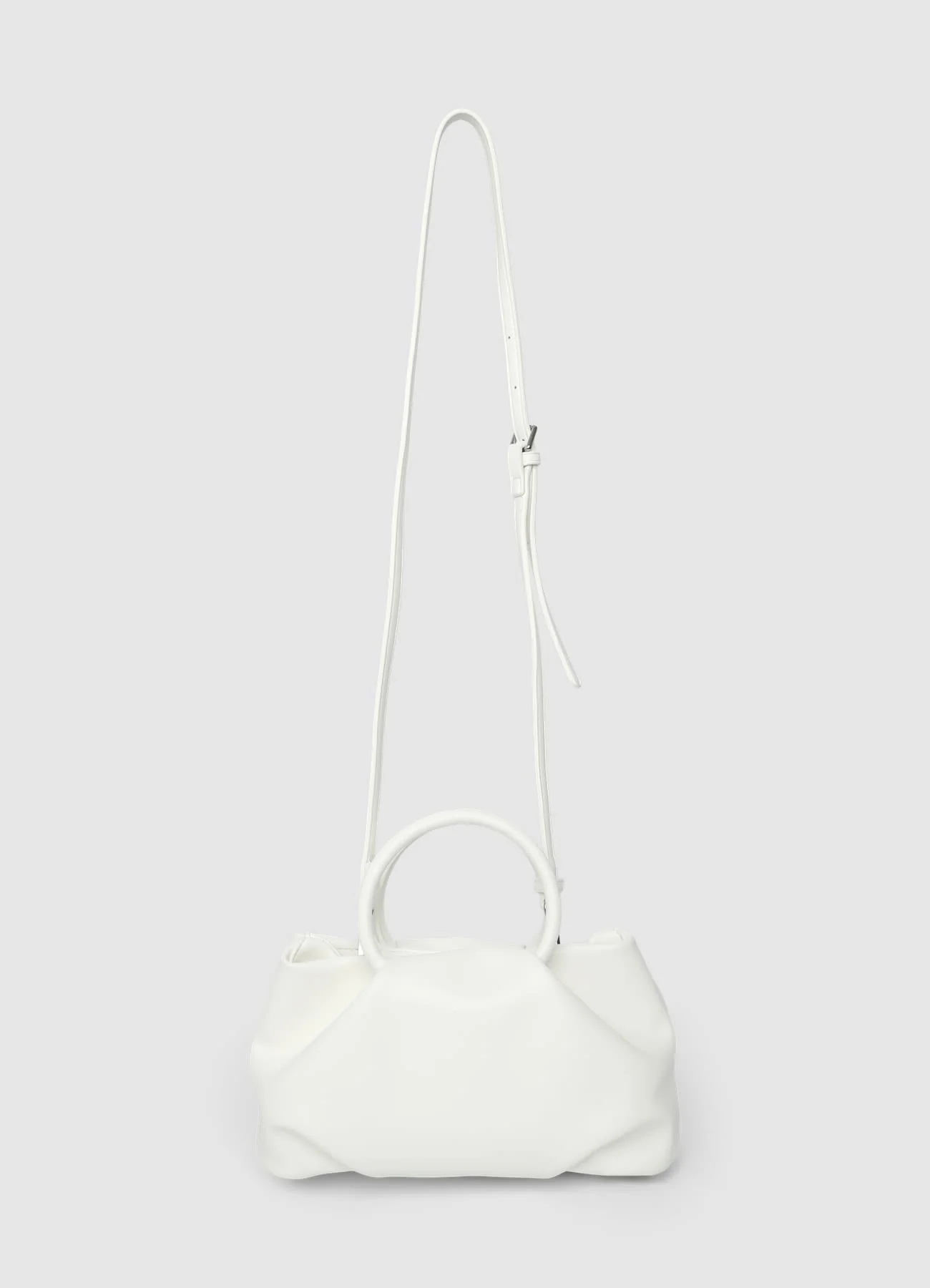 Mini bag con manici ad anello e tracolla - Image 2