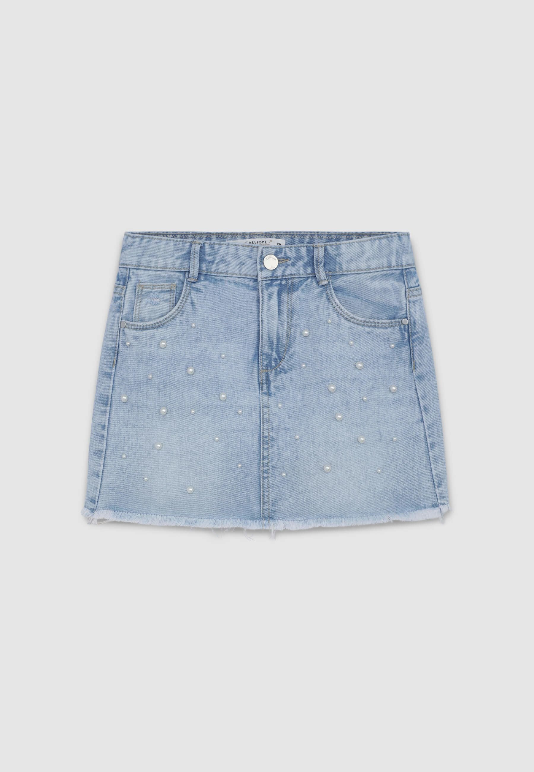 Minigonna denim perle - Image 5