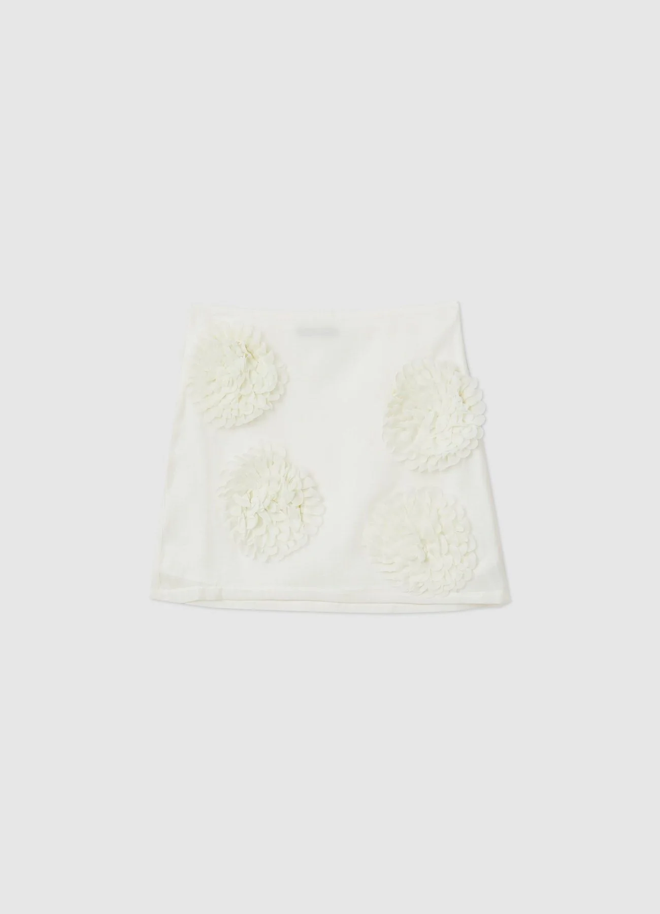 Minigonna fiori applicati - Image 4