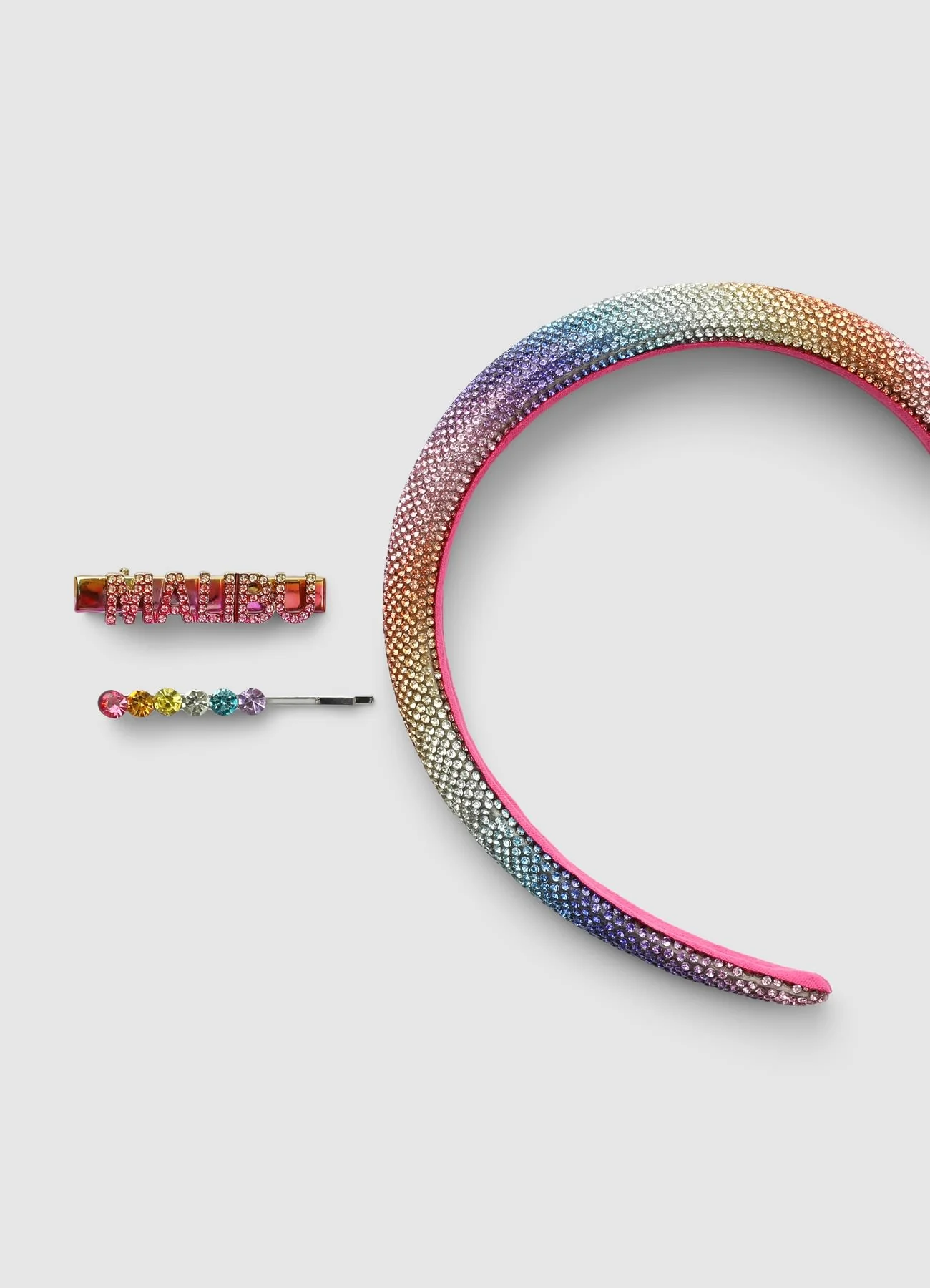 Pack 3 accessori capelli con effetto luccicante