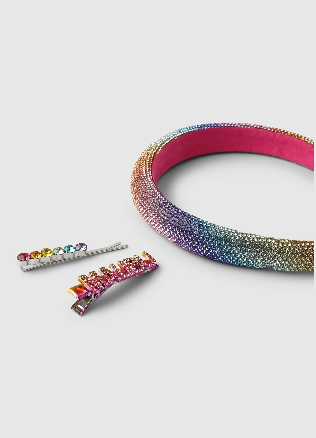 Pack 3 accessori capelli con effetto luccicante - Image 2