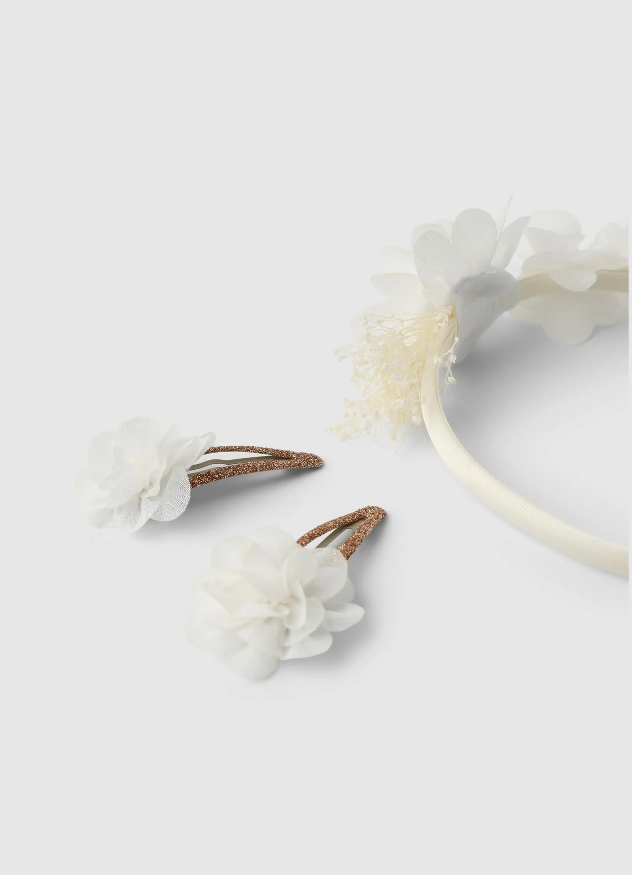 Pack 3 accessori per capelli con fiori - Image 2