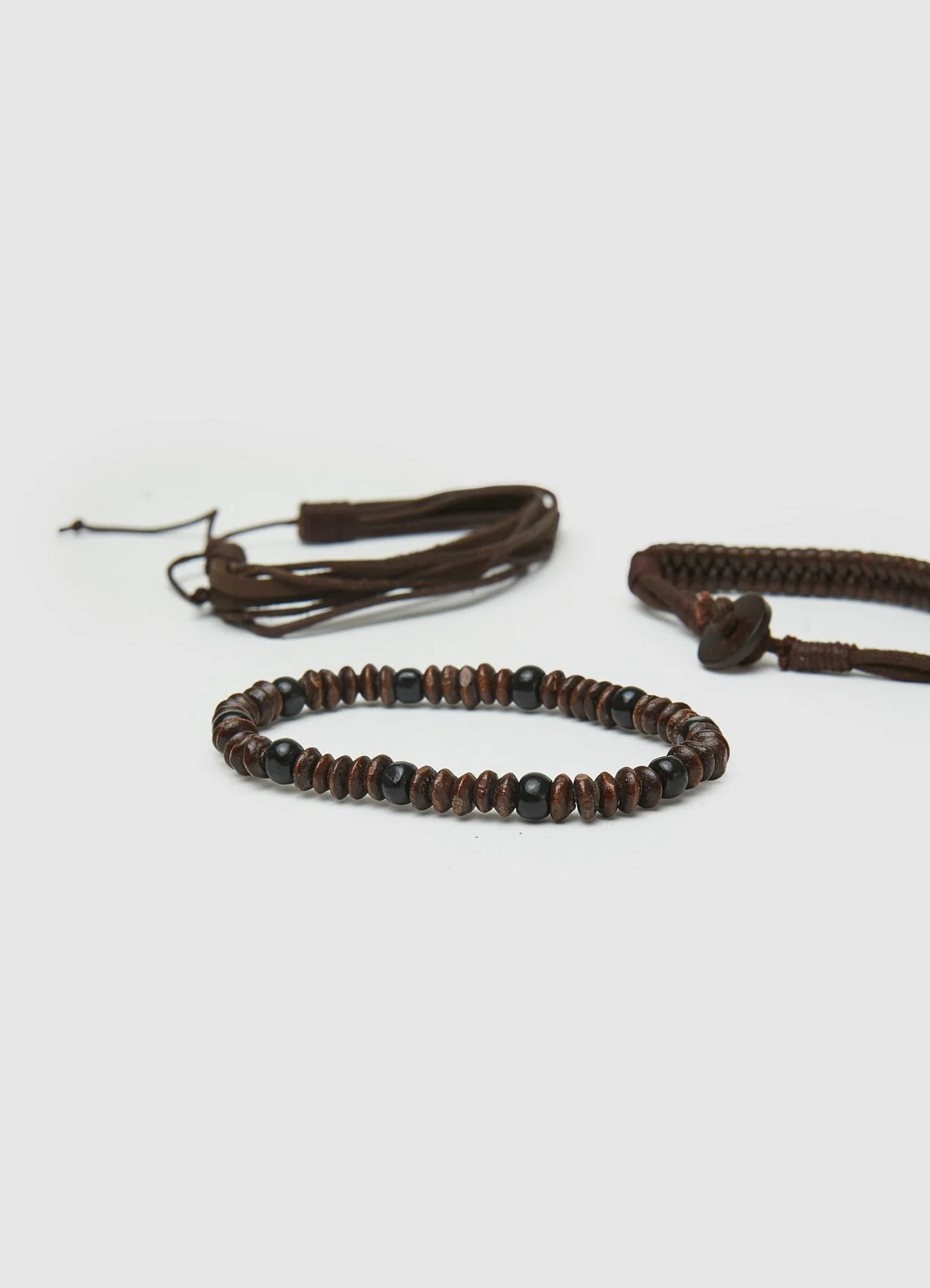 Pack 3 bracciali con perline e laccetti - Image 2