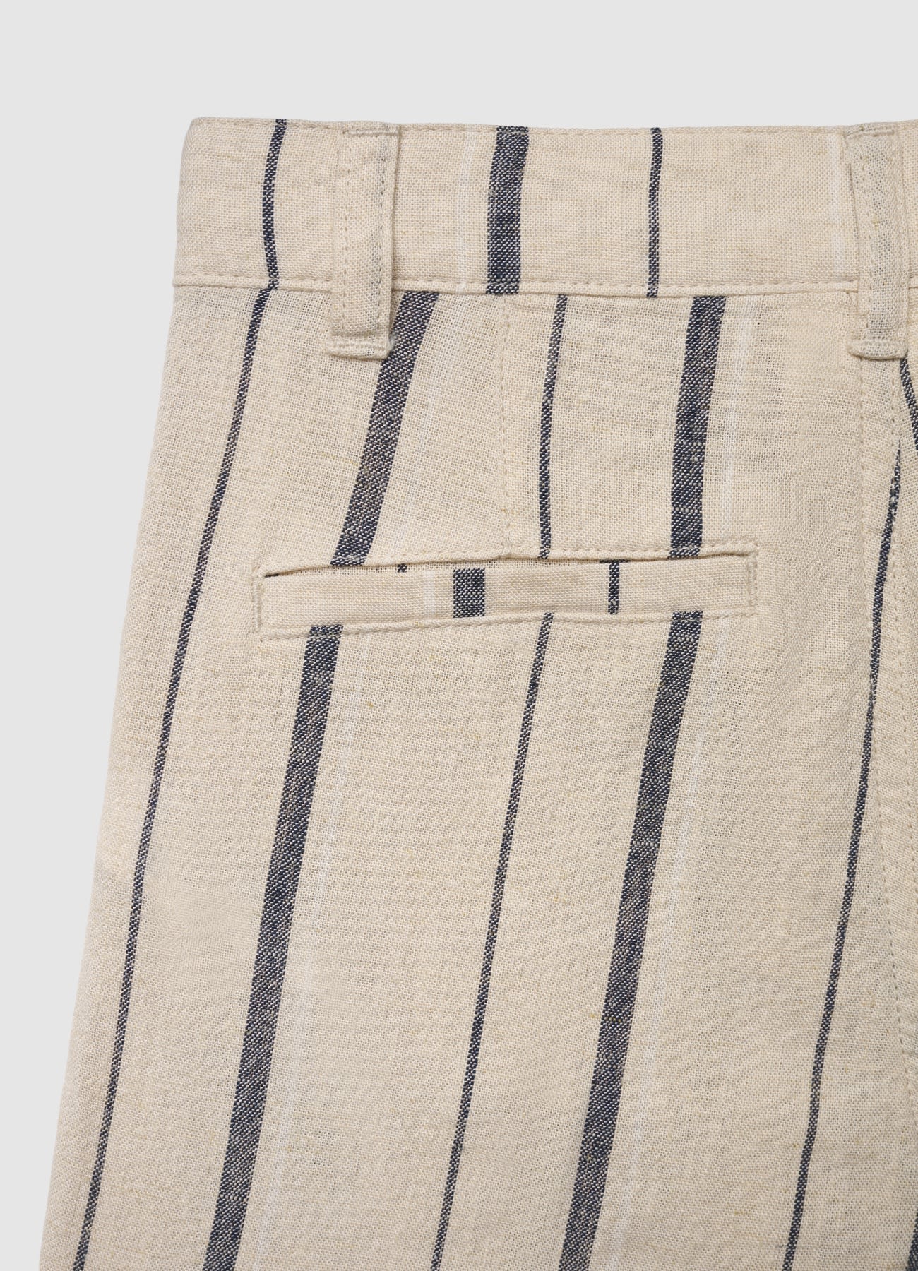 Pantaloncini a righe misto lino - Image 3