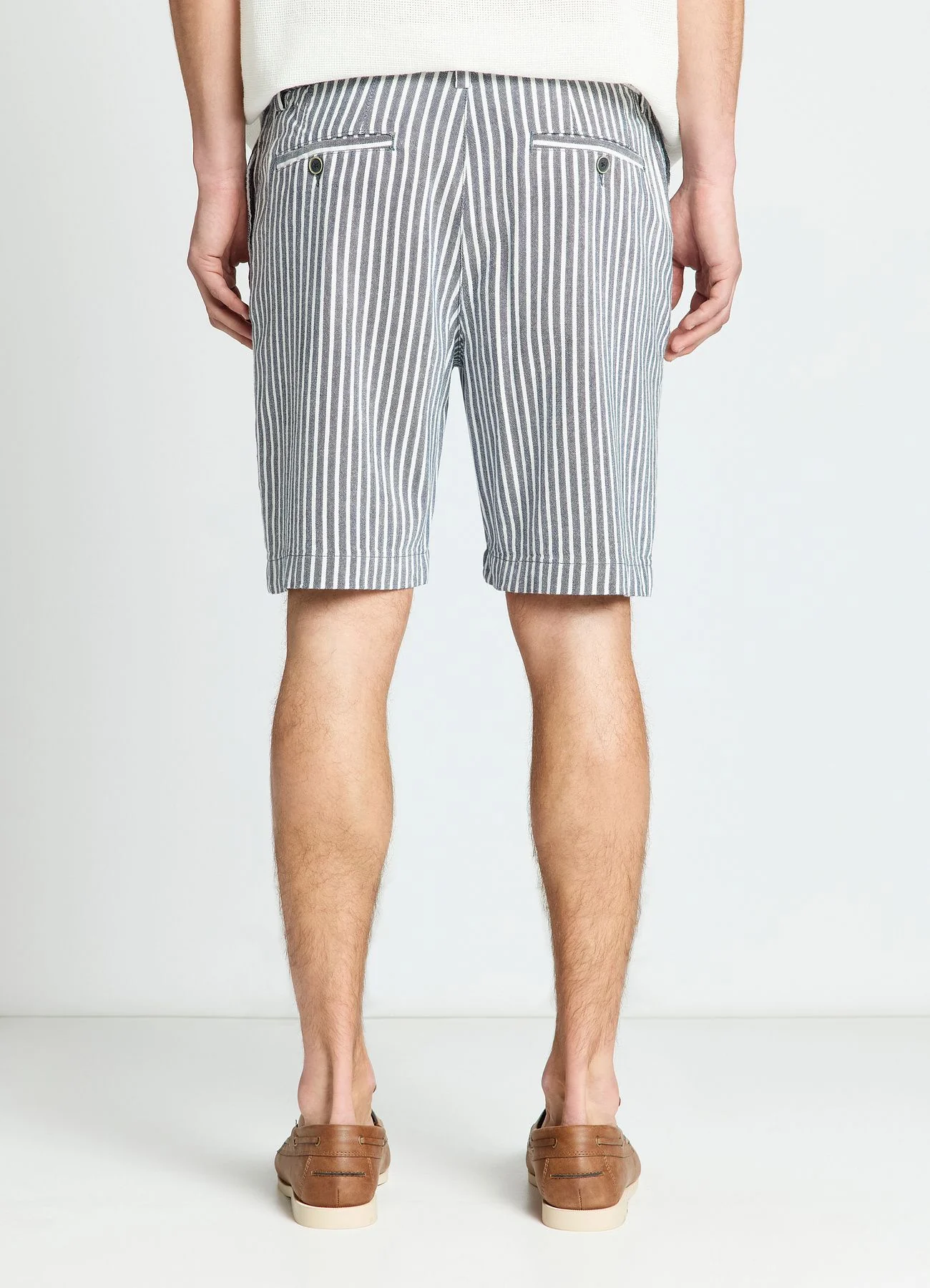 Pantaloncini bermuda a righe con coulisse - Image 2