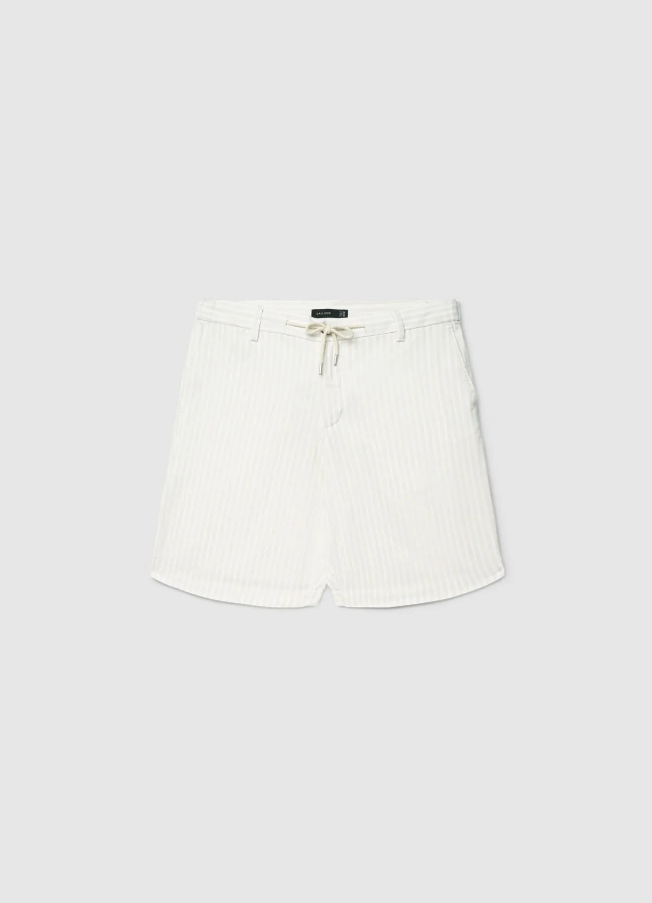 Pantaloncini bermuda a righe con coulisse - Image 4