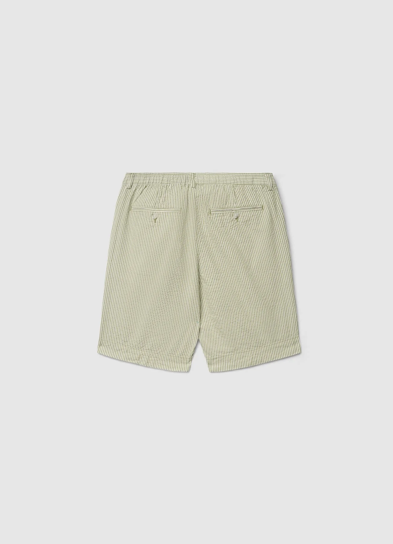 Pantaloncini bermuda a righe con risvolto - Image 4
