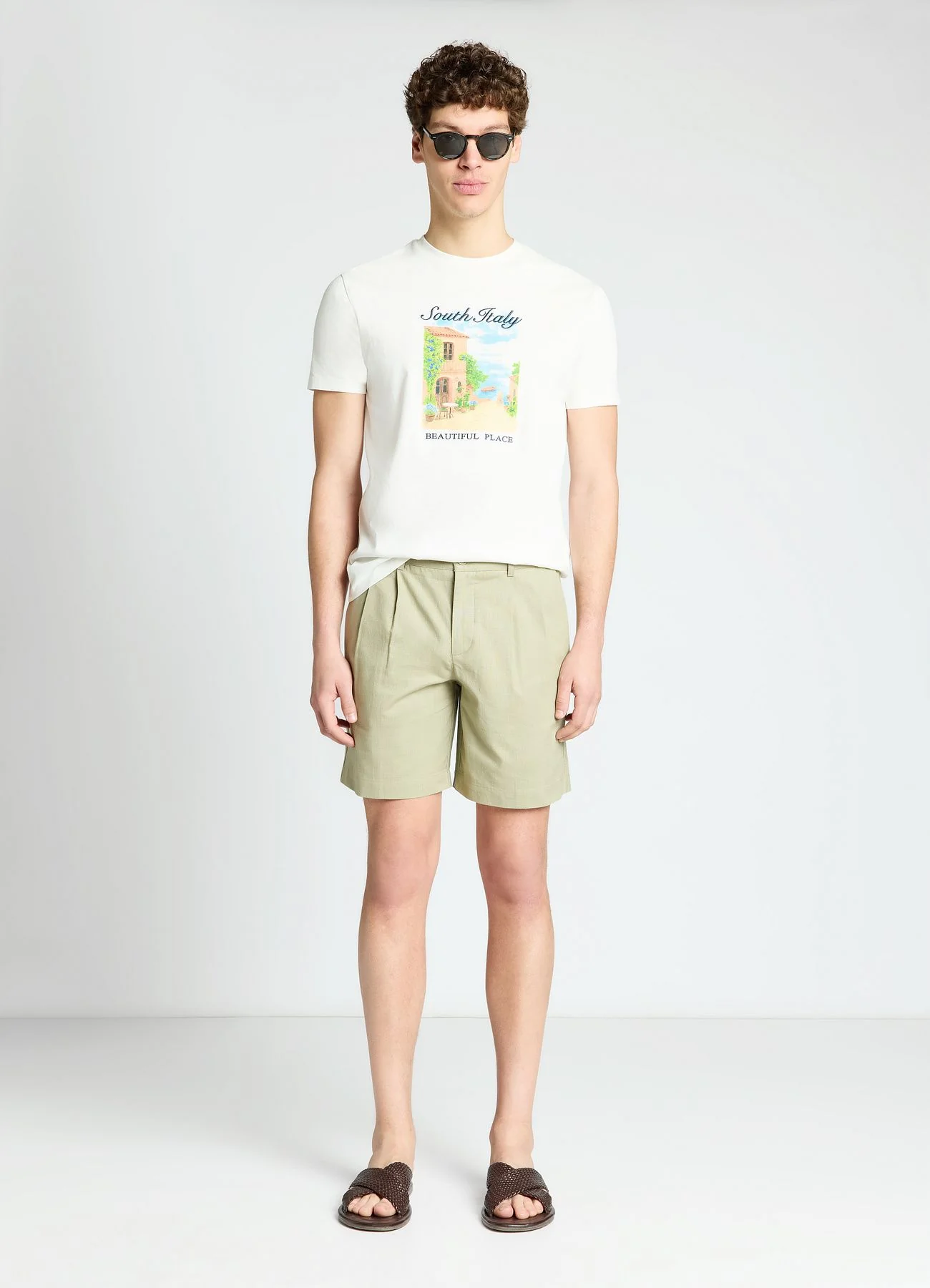 Pantaloncini bermuda con pinces - Image 2