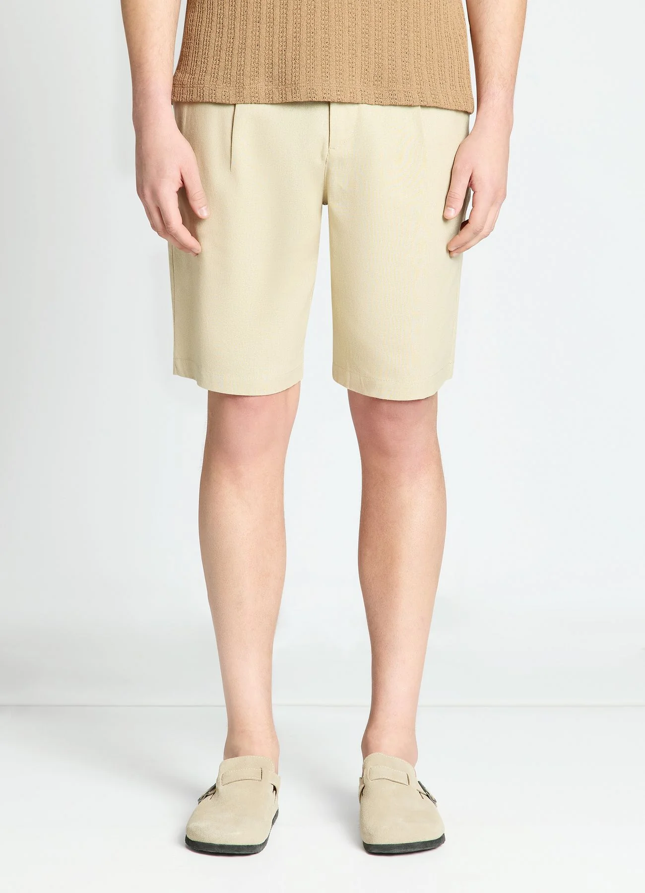 Pantaloncini bermuda misto lino - Image 3
