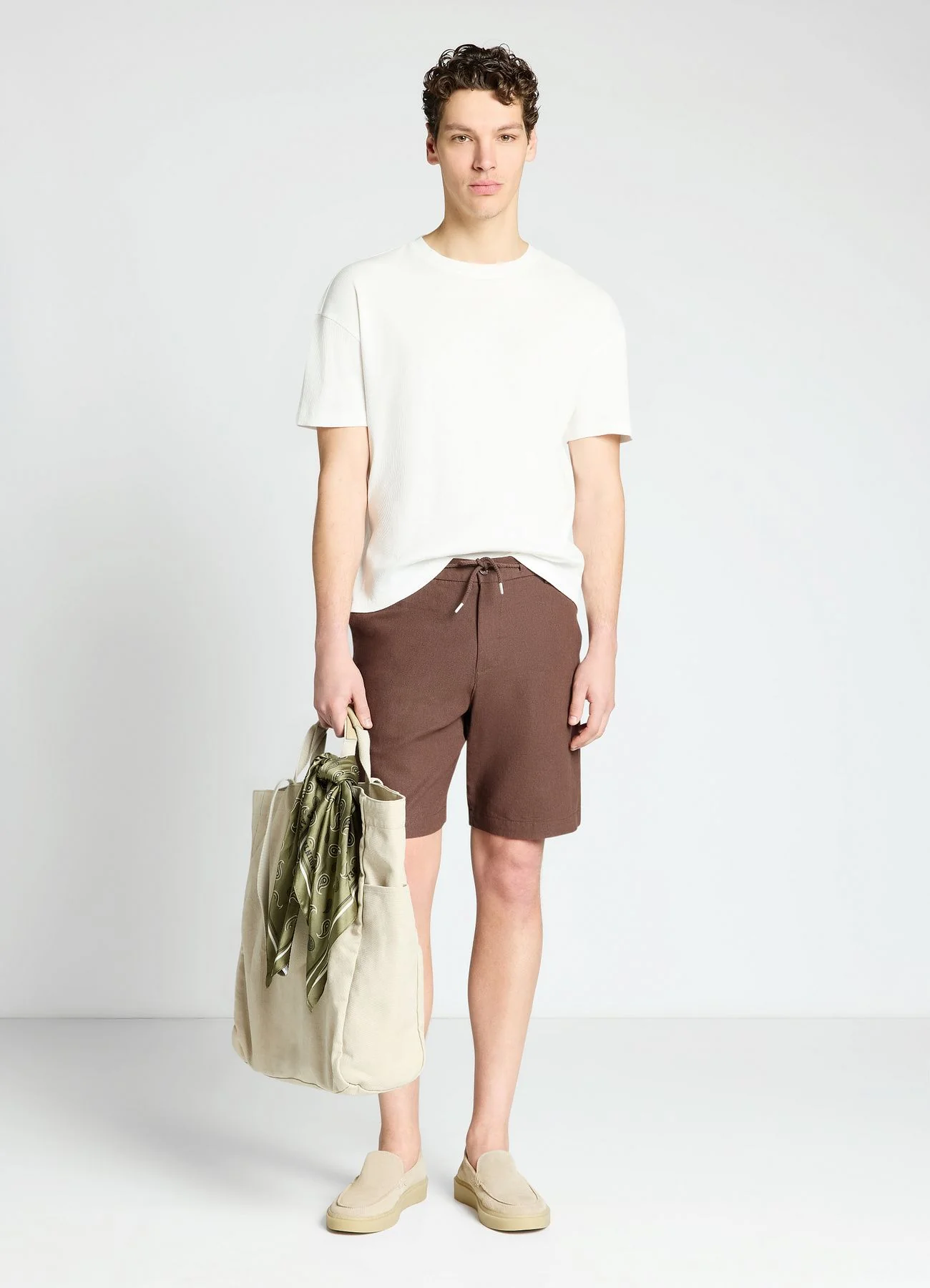 Pantaloncini bermuda misto lino - Image 2