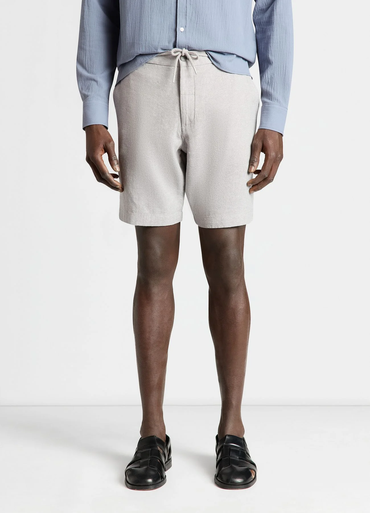 Pantaloncini bermuda misto lino