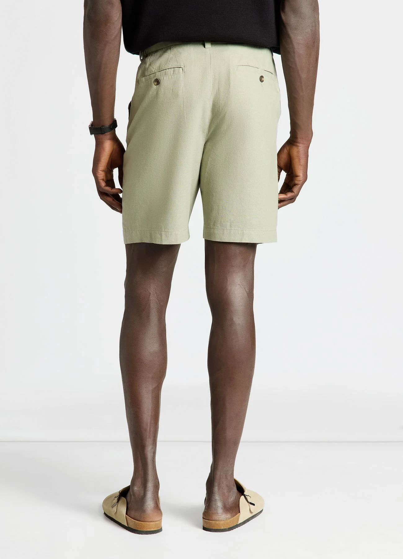 Pantaloncini bermuda misto lino - Image 2