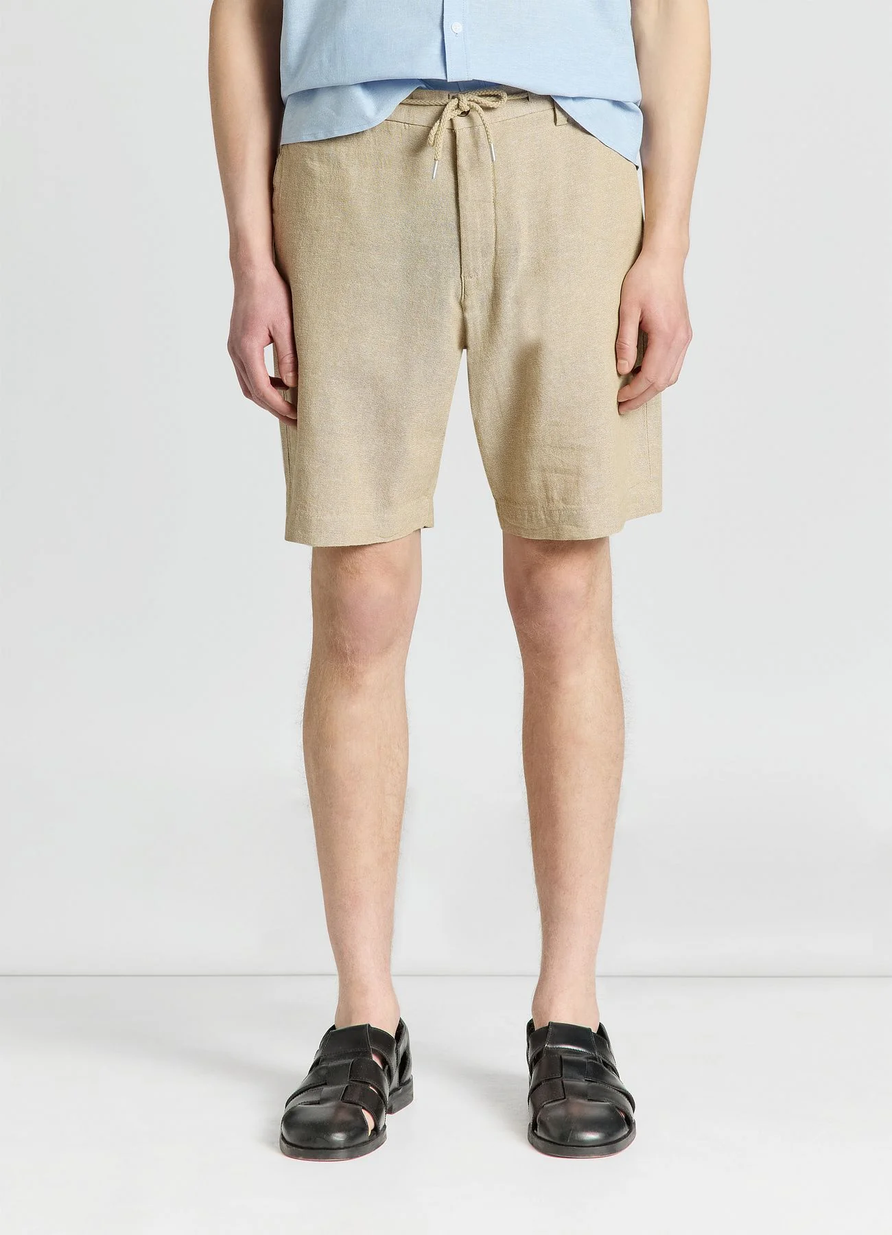 Pantaloncini bermuda misto lino - Image 2