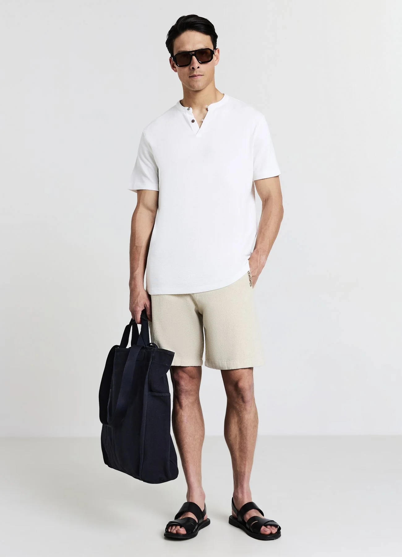 Pantaloncini chino tasche ricamo