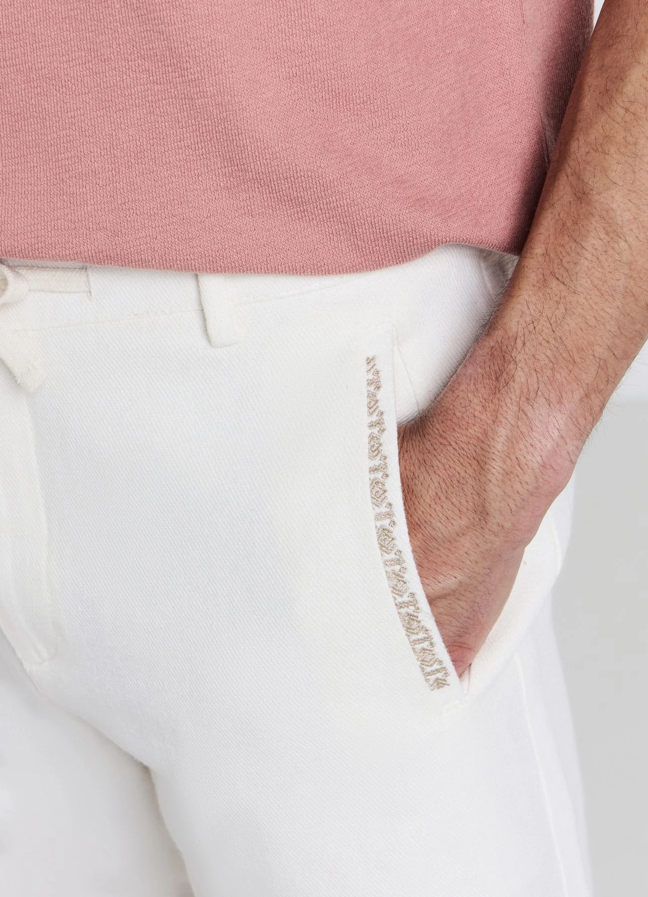 Pantaloncini chino tasche ricamo - Image 3