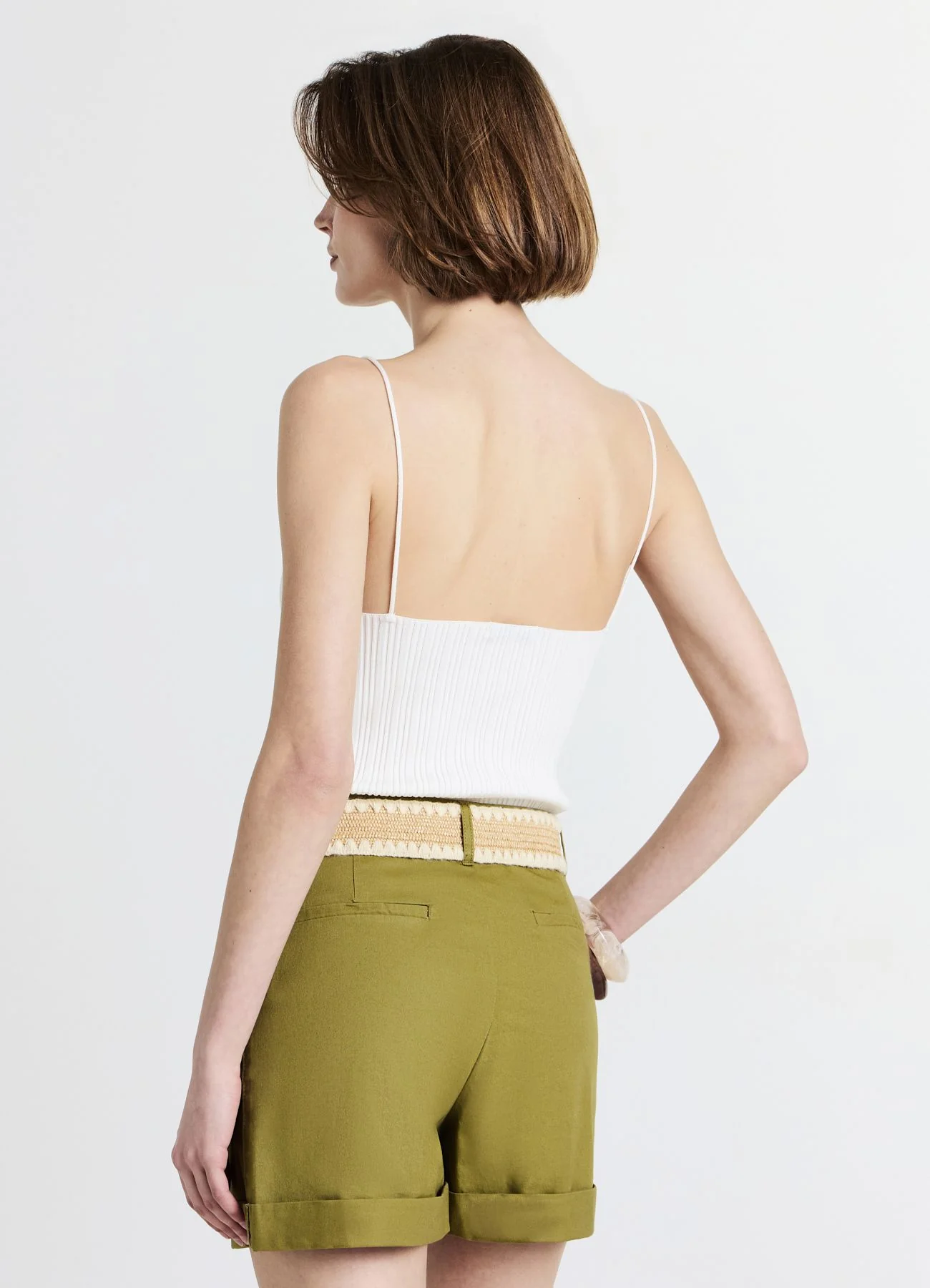 Pantaloncini chino tinta unita - Image 2
