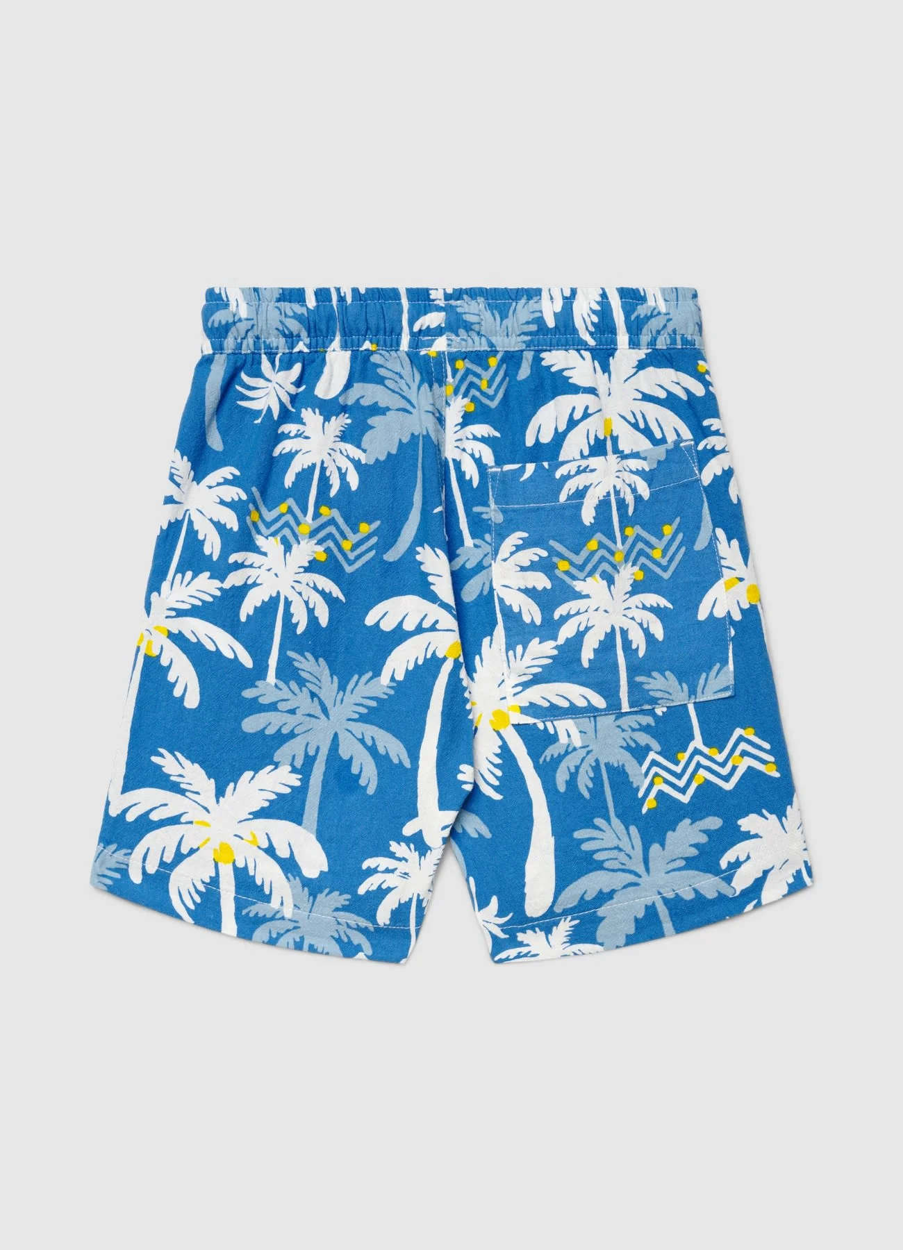 Pantaloncini con stampa palme e coulisse - Image 2