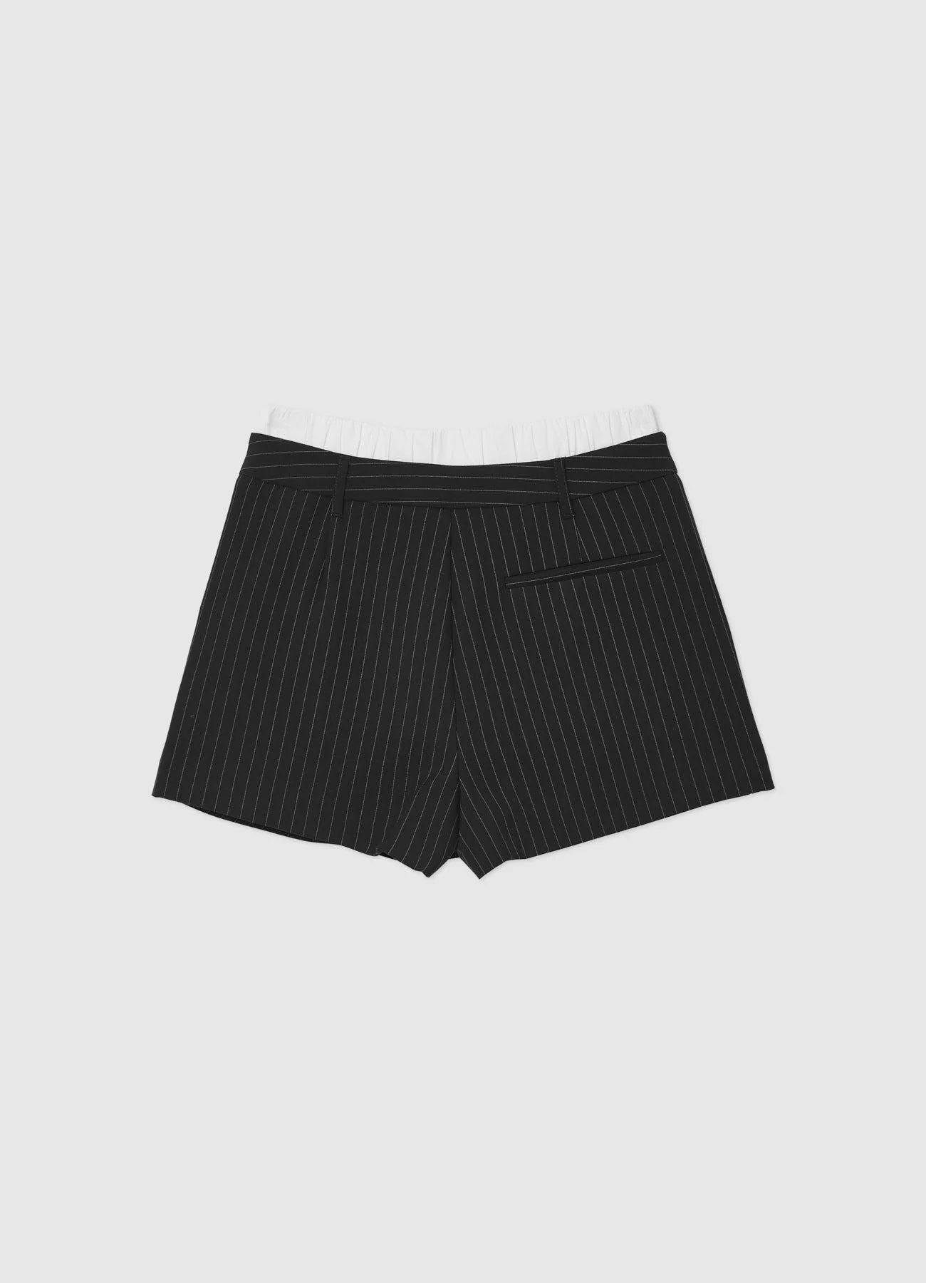 Pantaloncini gessati fascia in vita - Image 6