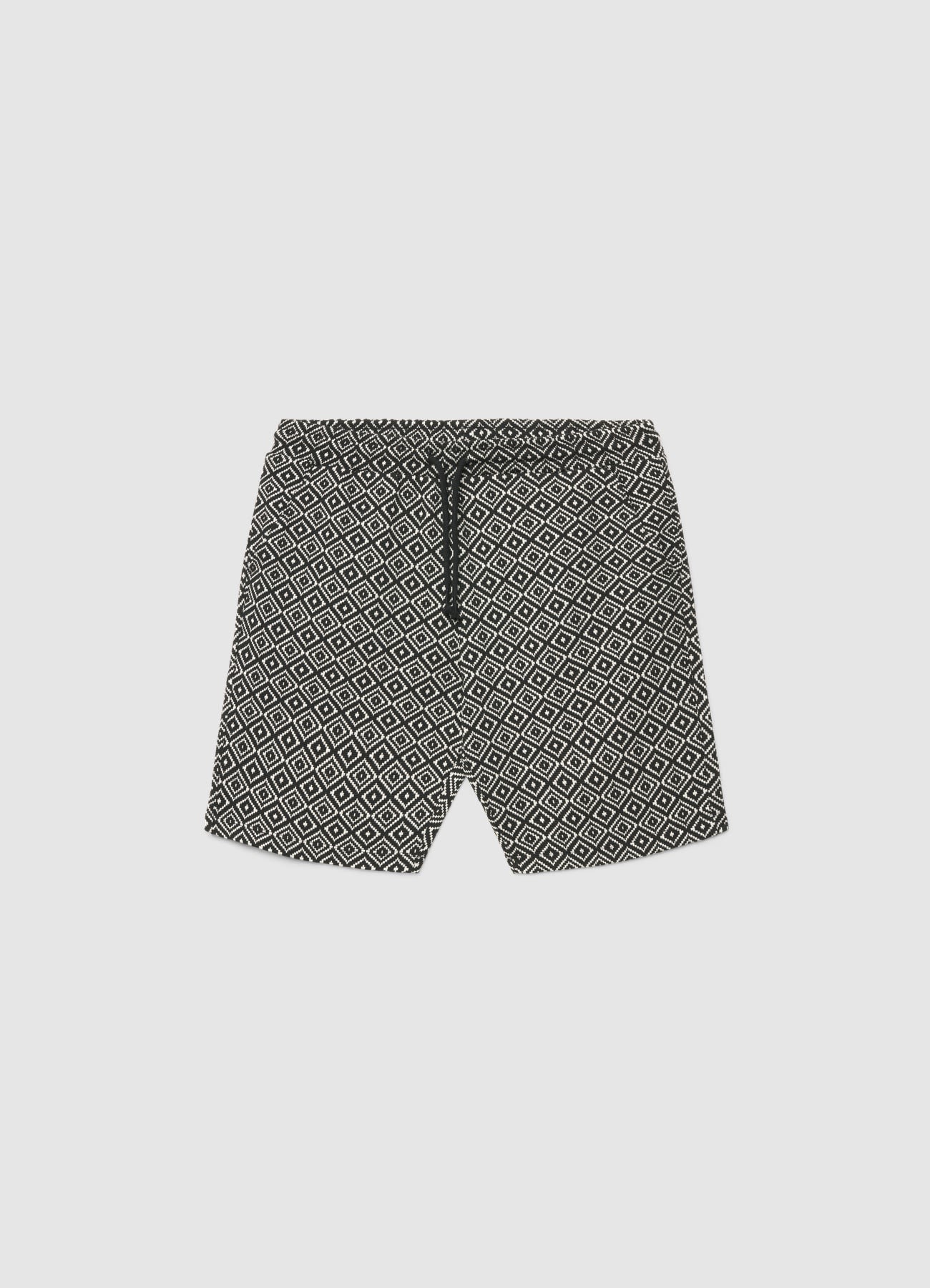 Pantaloncini ginnici con fantasia etnica geometrica - Image 4
