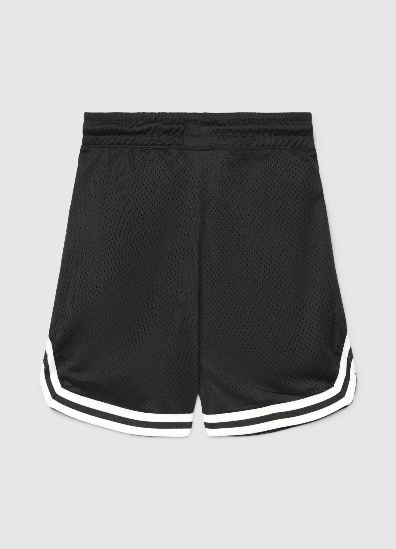 Pantaloncini ginnici in rete con coulisse e scritta - Image 3