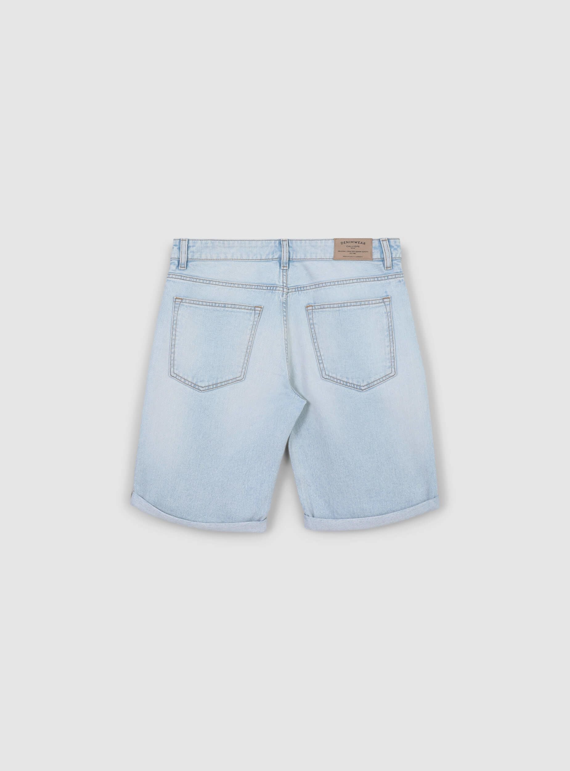 Pantaloncini in denim slavato - Image 6