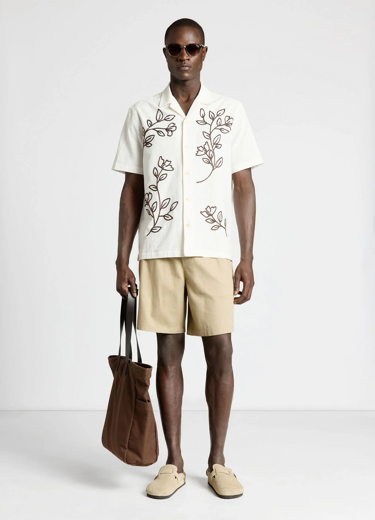 Pantaloncini jogger misto lino - Image 2