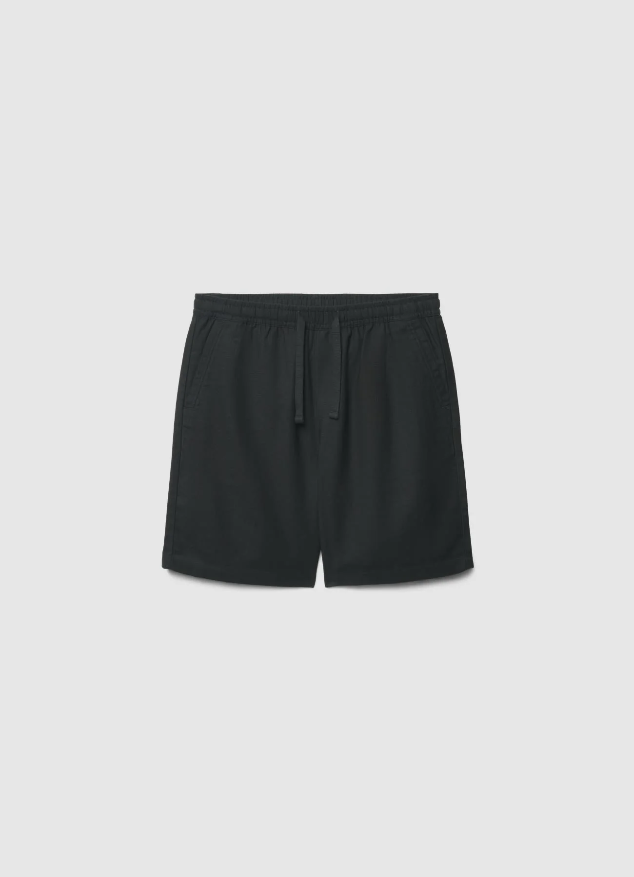 Pantaloncini jogger misto lino