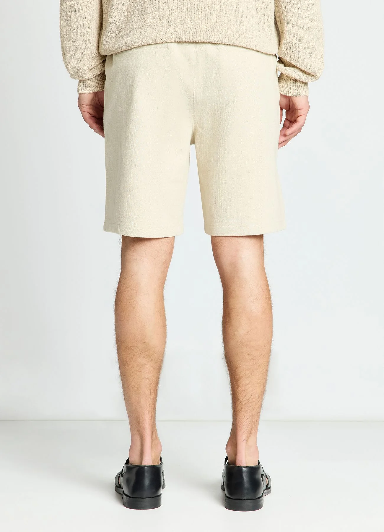 Pantaloncini jogger misto lino - Image 3