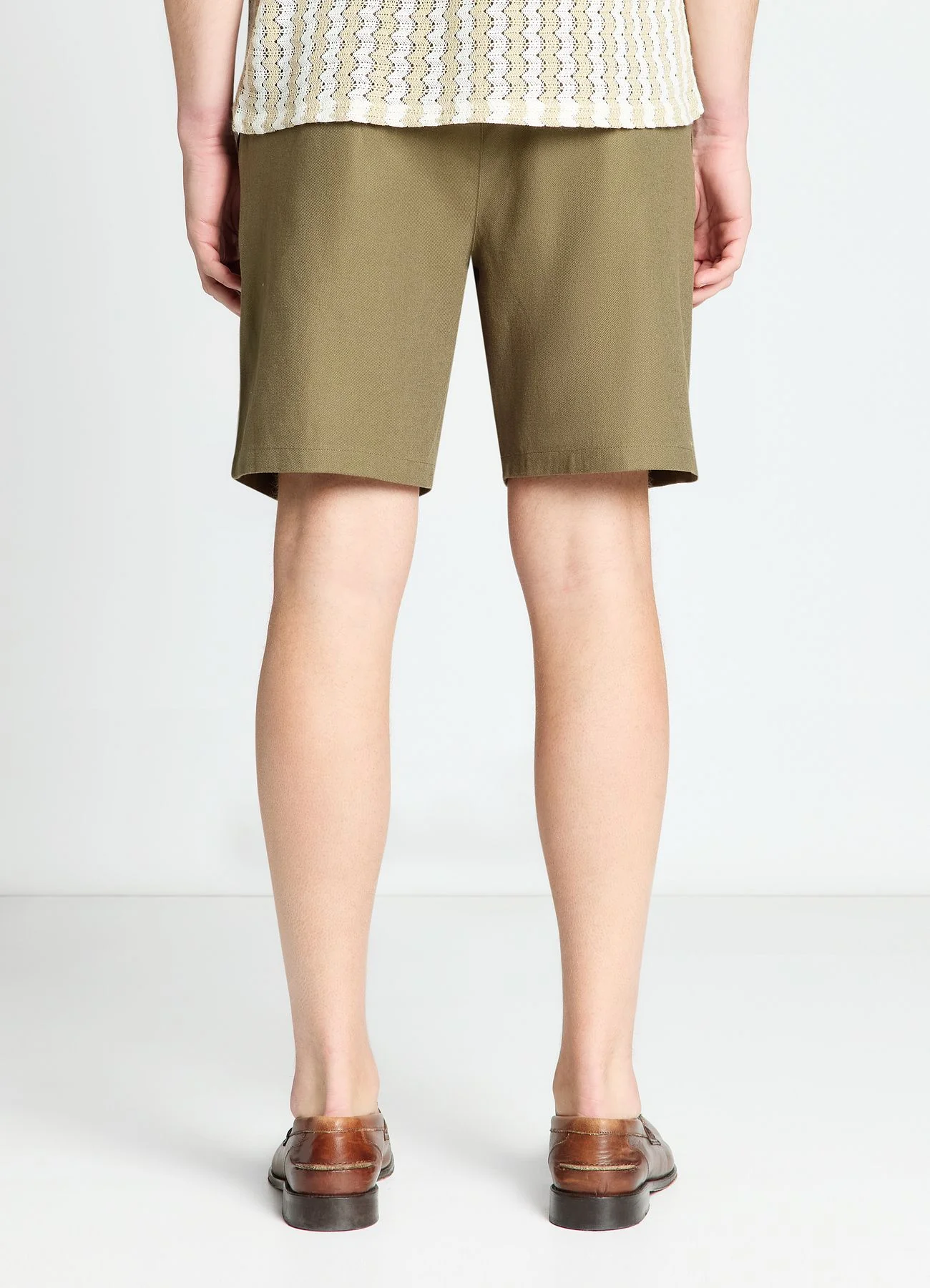 Pantaloncini jogger misto lino - Image 3