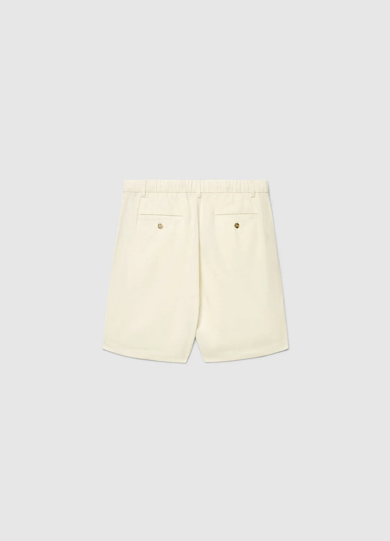 Pantaloncini jogger misto lino tinta unita - Image 5