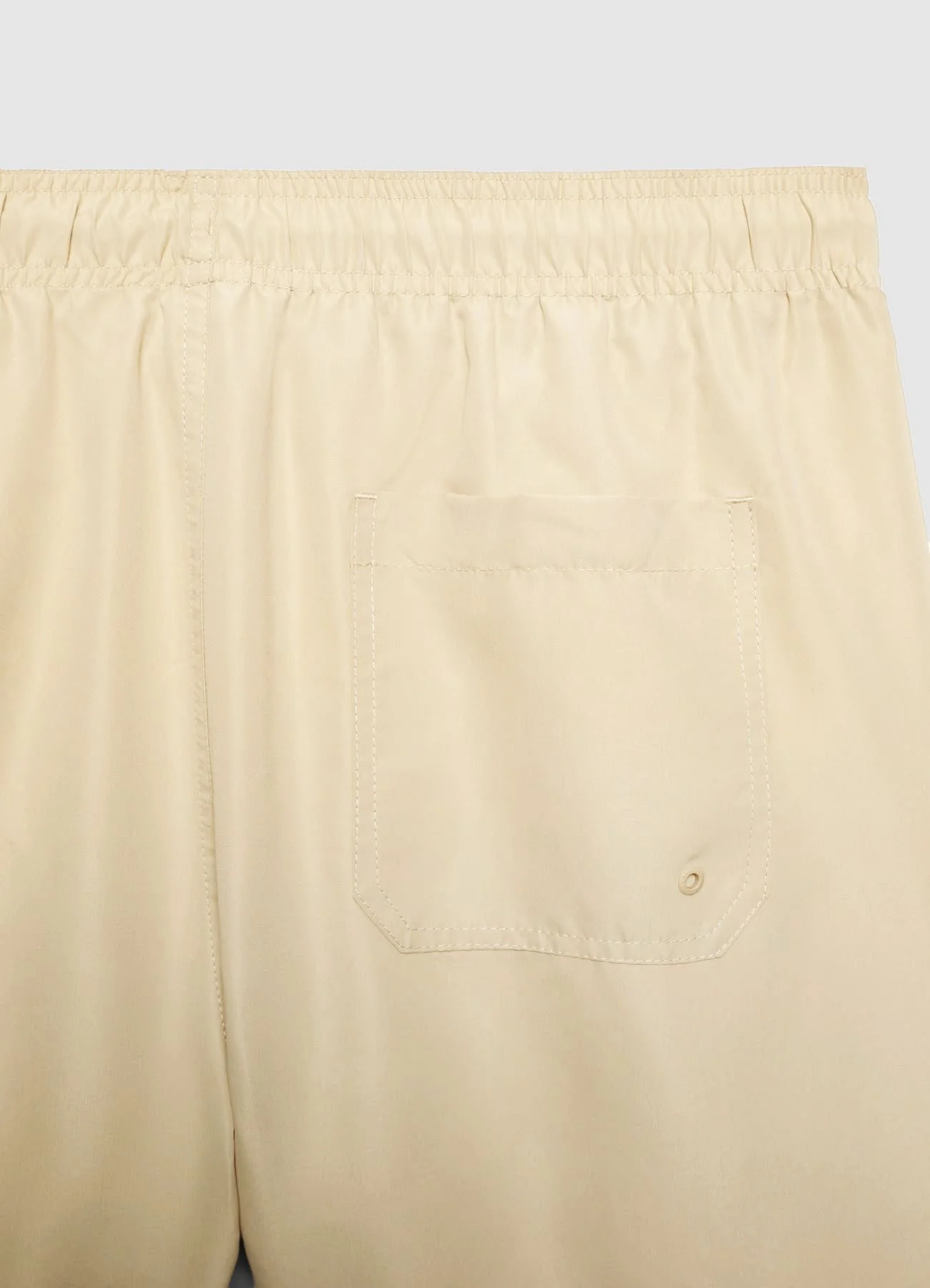 Pantaloncini mare a tinta unita con coulisse - Image 6