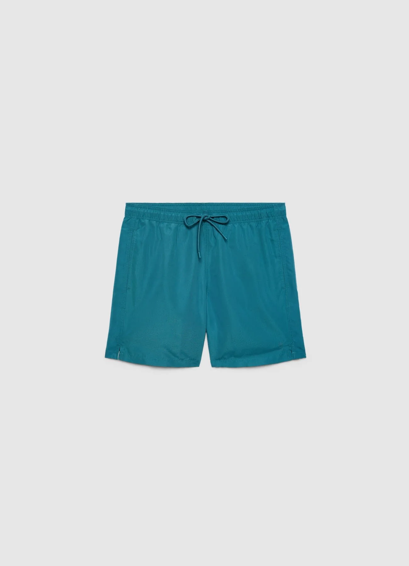 Pantaloncini mare a tinta unita con coulisse - Image 4