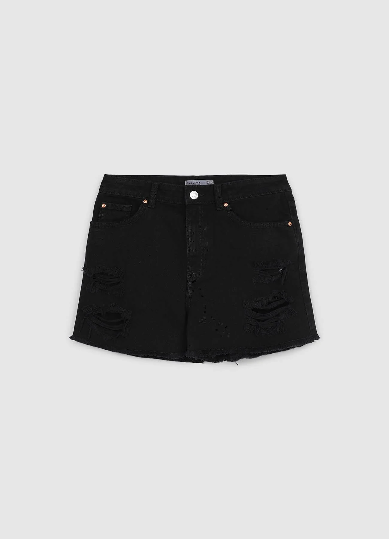Pantaloncini mom con strappi - Image 5