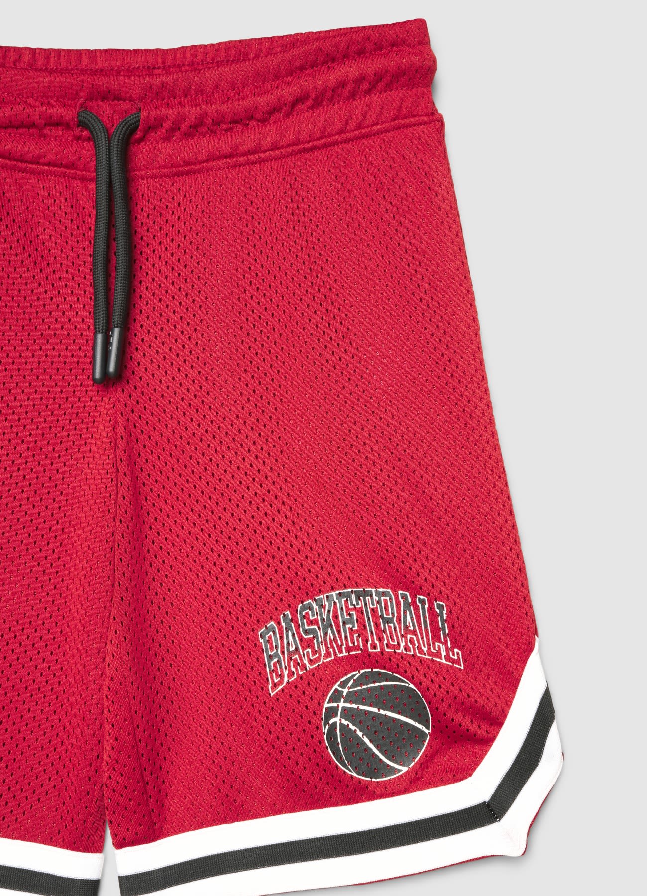 Pantaloncini sportivi in rete con stampa basket - Image 3