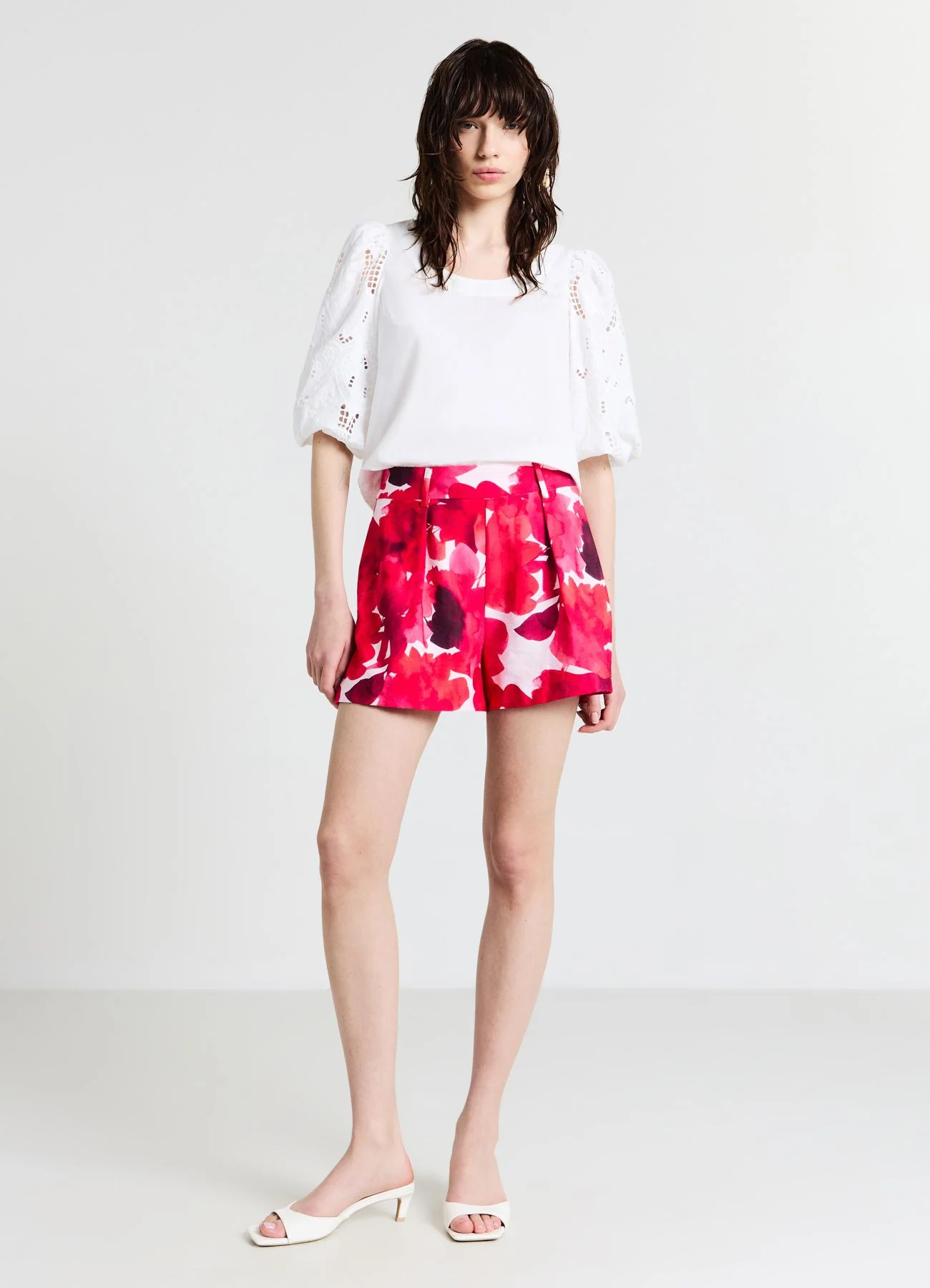 Pantaloncini stampa fiori