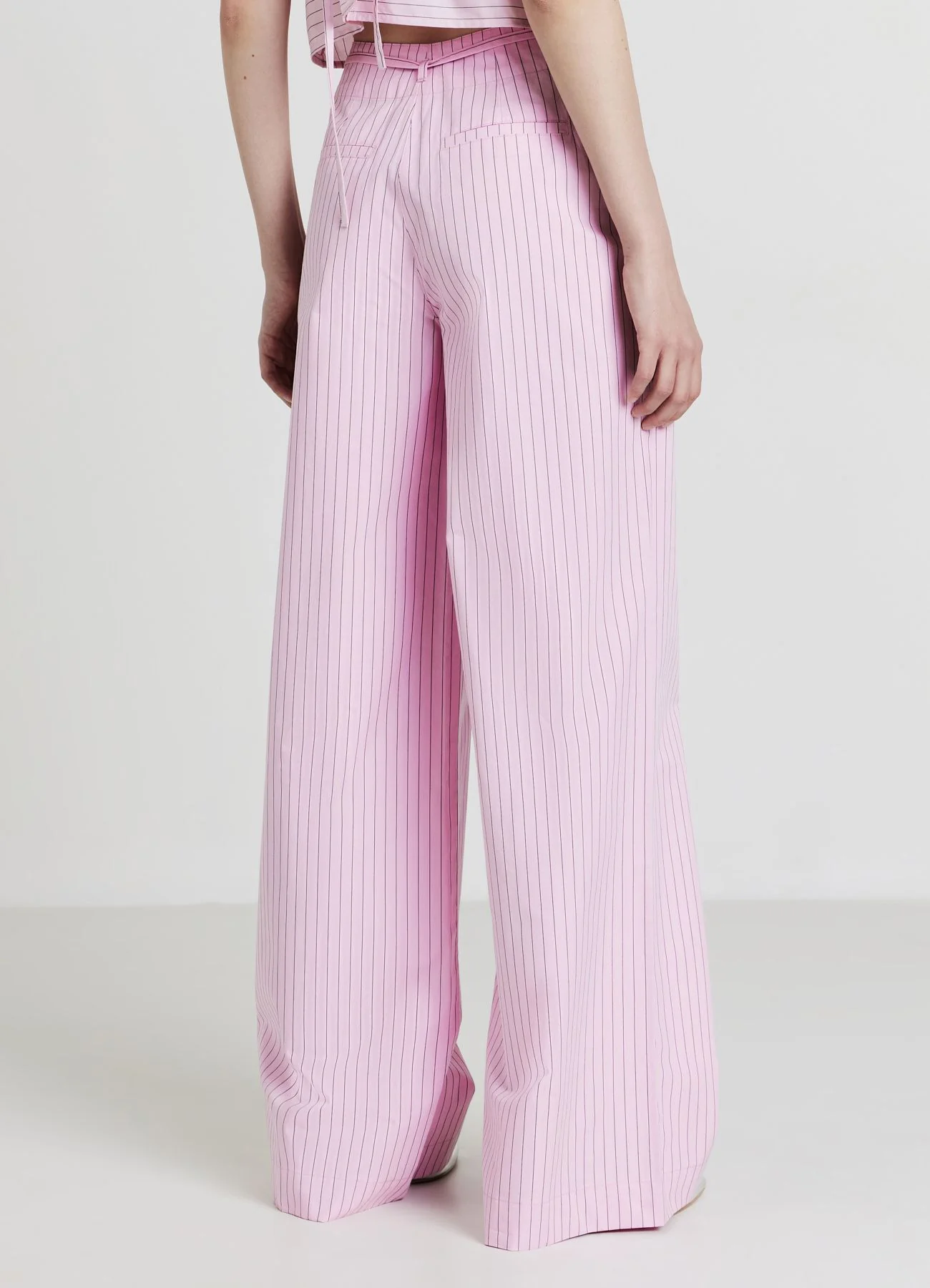 Pantalone a palazzo a righe - Image 2