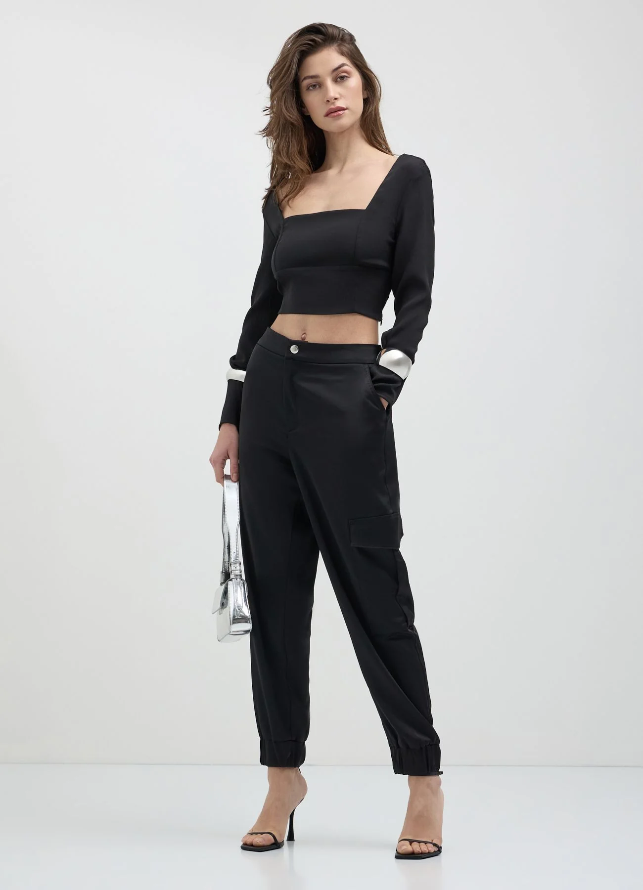 Pantalone cargo satinati - Image 2