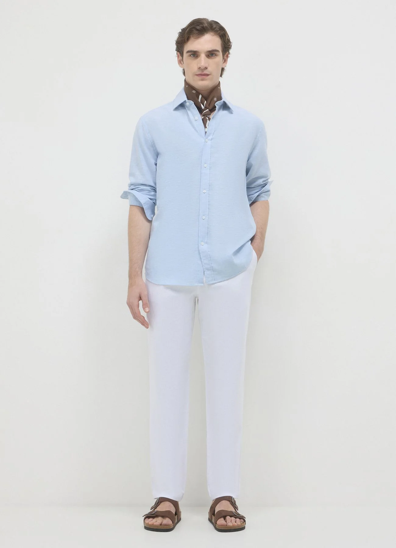 Pantalone chino misto lino - Image 3