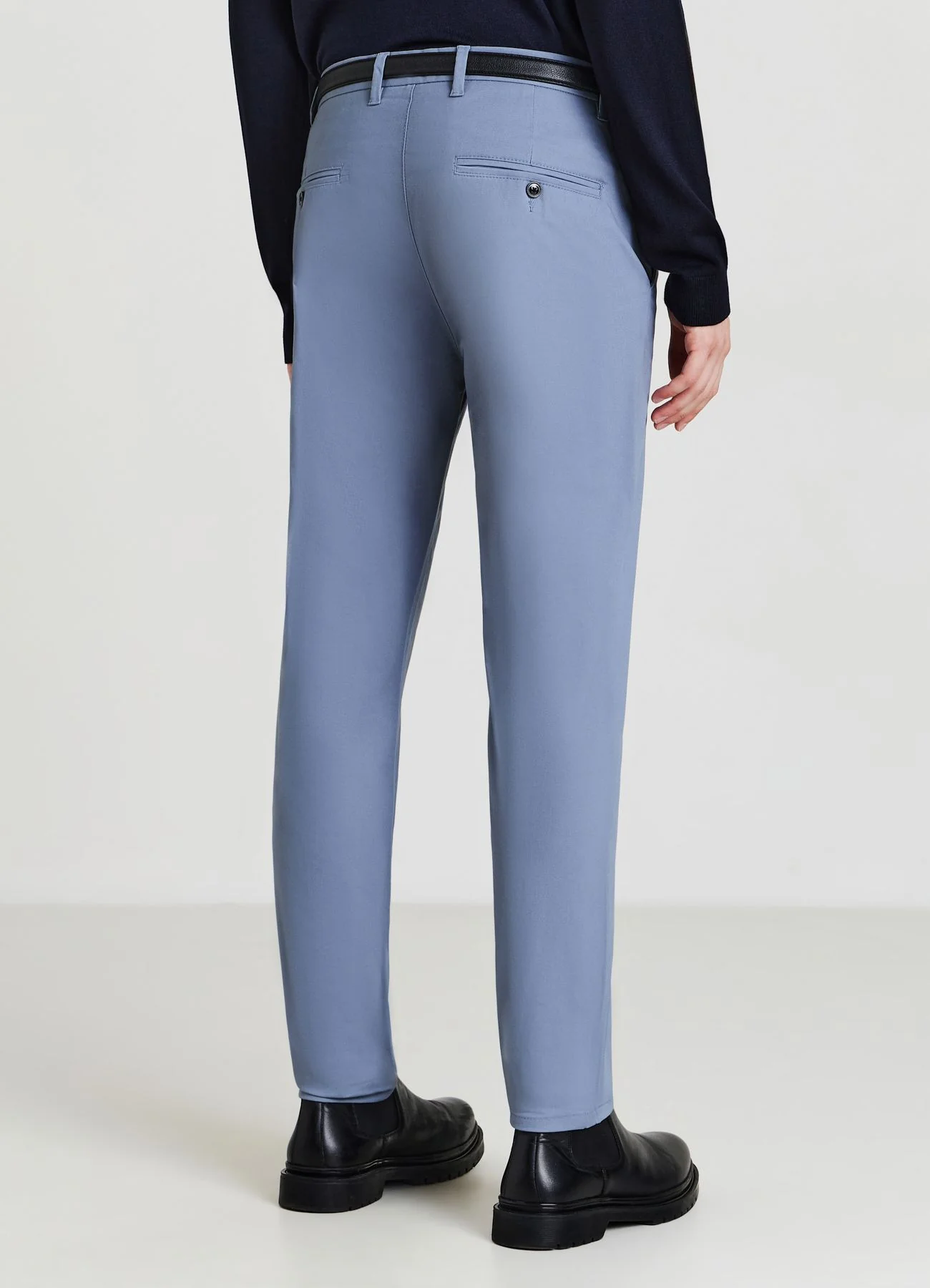 Pantalone chino tinta unita